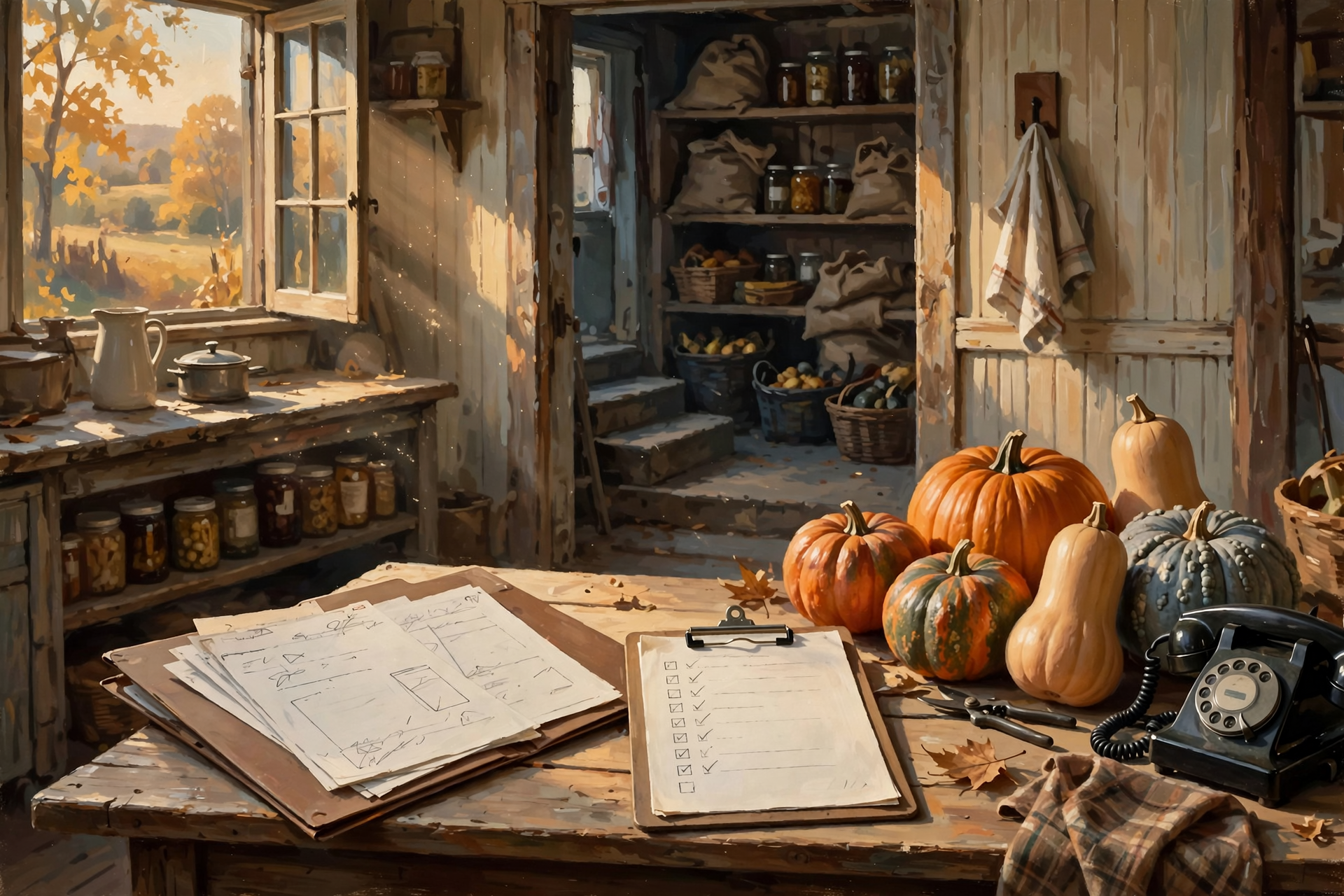 Illustration for ✅ Your Farm & Garden Checklist for Paperwork-and-Pantry Week