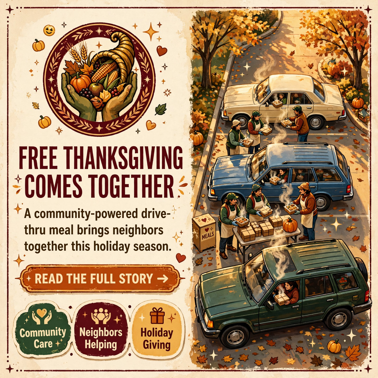 Featured image for "🍂 Free Thanksgiving Drive-Thru Meal Comes to Sparta on November 23rd"