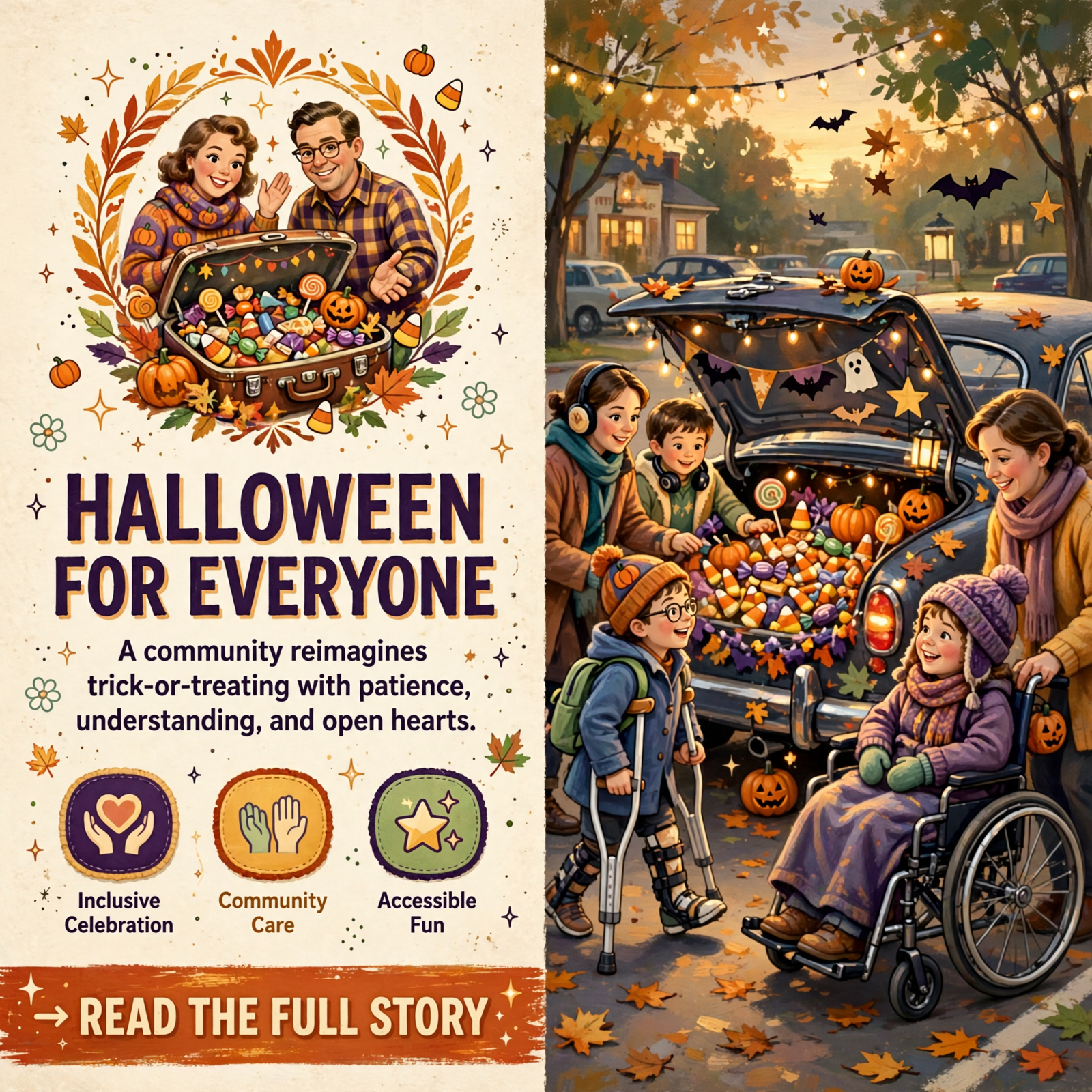 Featured image for "🎃 Cagle Mountain Community Center Trunk or Treat Seeks Inclusive Approach for All Children"