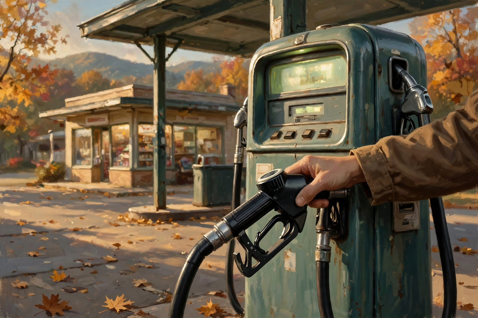 Illustration for β½ The Pump and the Bank: Gas Keeps Easing; Mortgage Rates Update at 11
