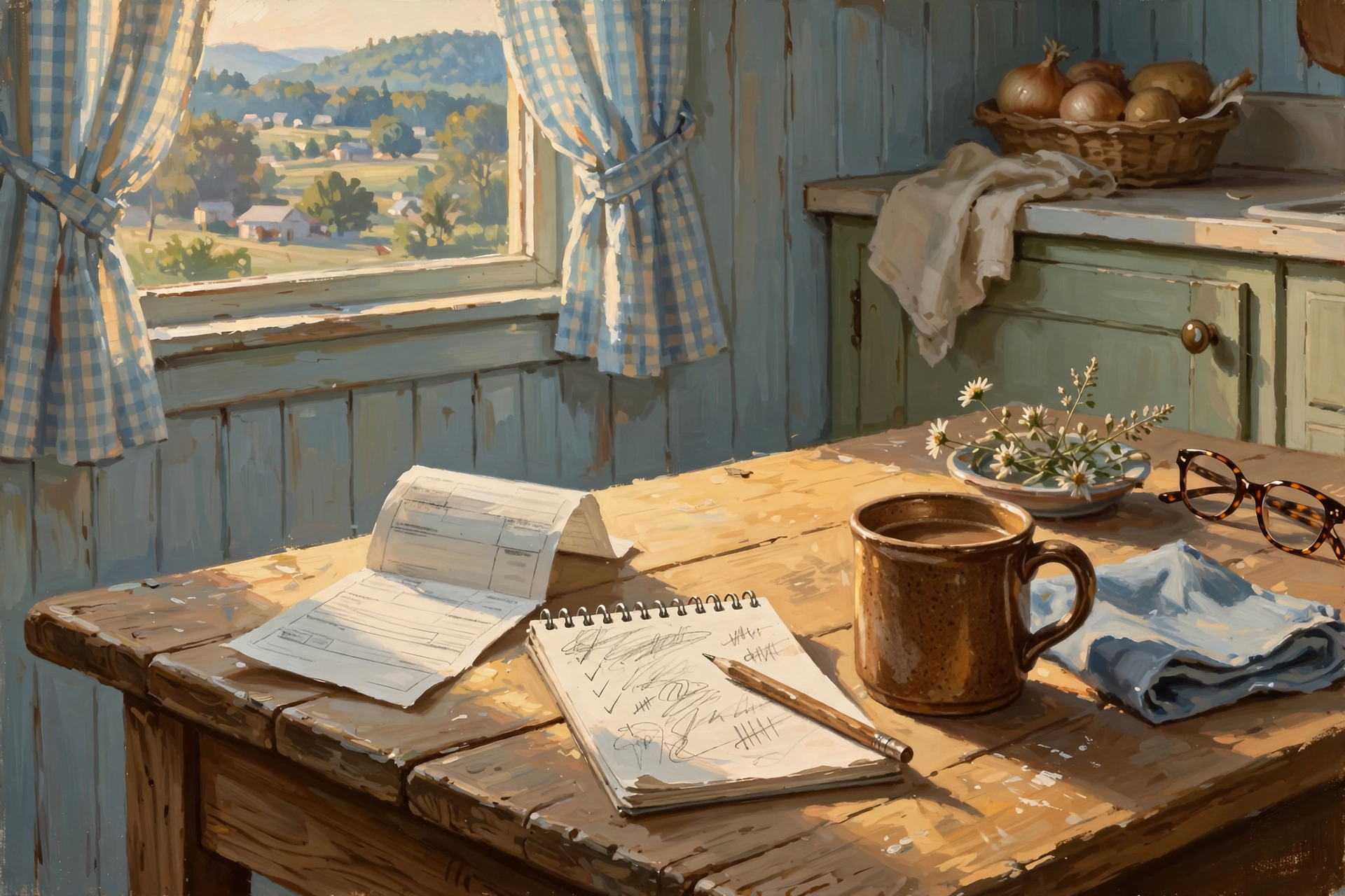 Illustration for π A Good Raise, a Quiet Kitchen Table, and a Locked Door