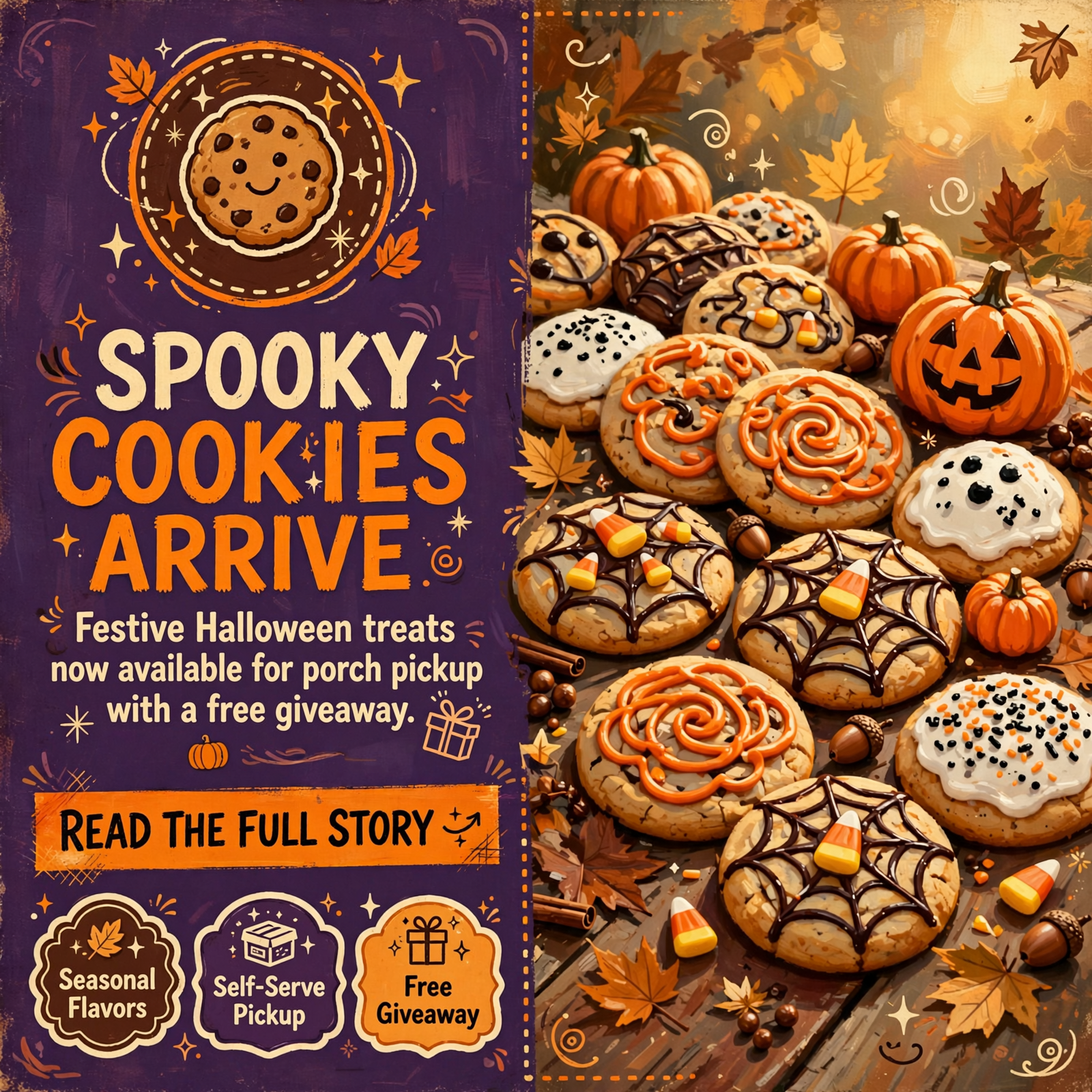Featured image for "🍪 Just Frosted Opens Cookie Cooler in Lusk with Halloween Lineup and Giveaway"