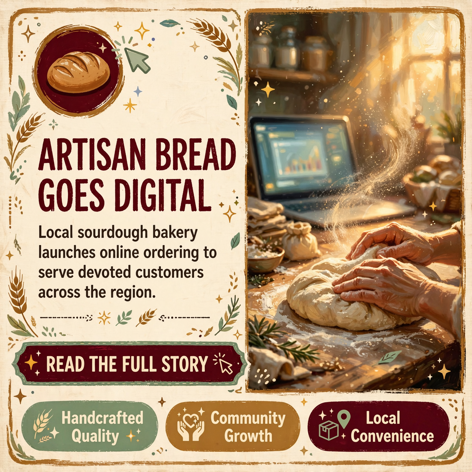 Featured image for "🥖 Field to Flour Sourdough Launches New Website for Online Orders and Delivery"