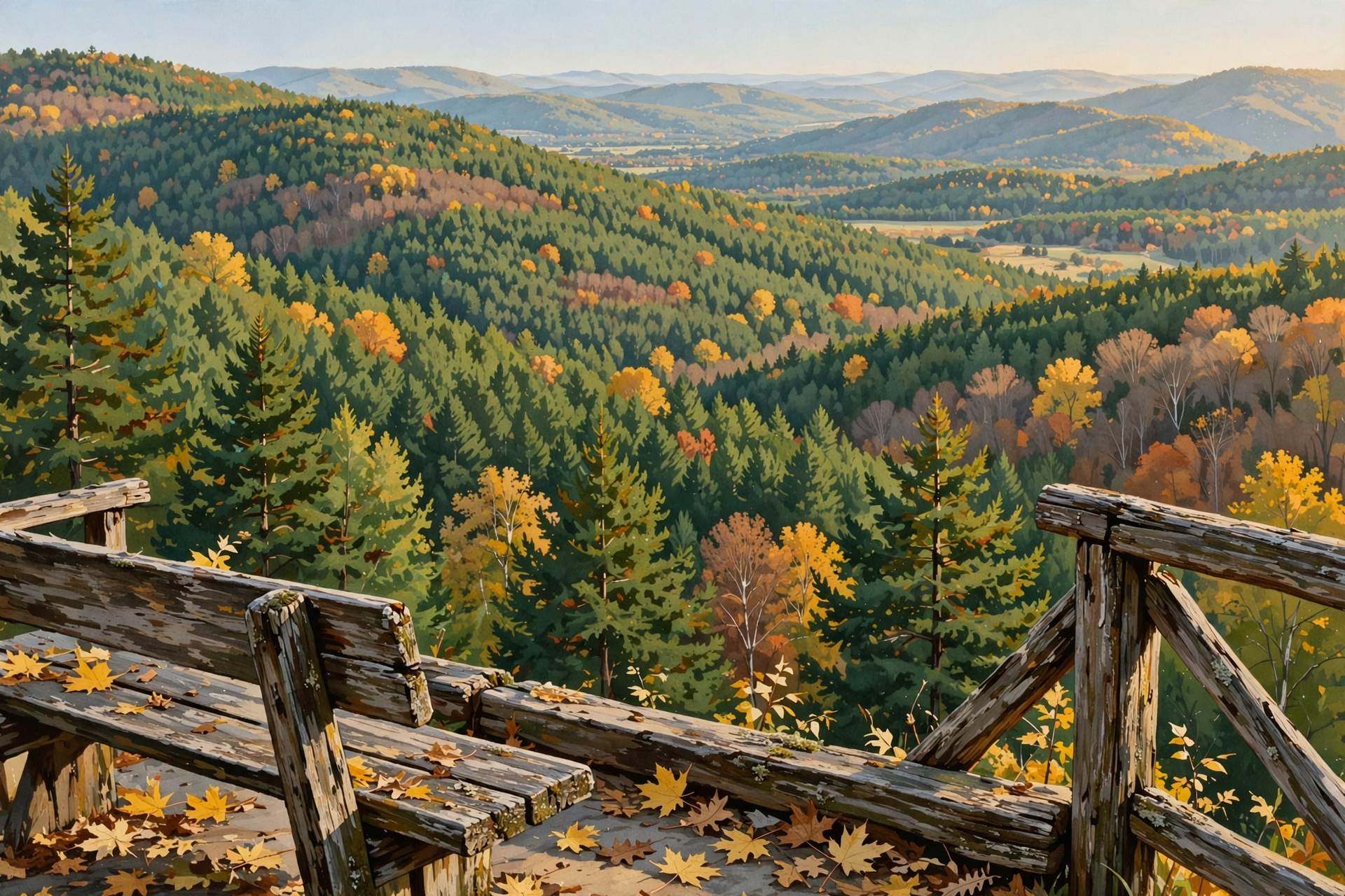 Illustration for 🍁 Fall Color: Early Now — Plateau Peak Still the Week of Oct. 26