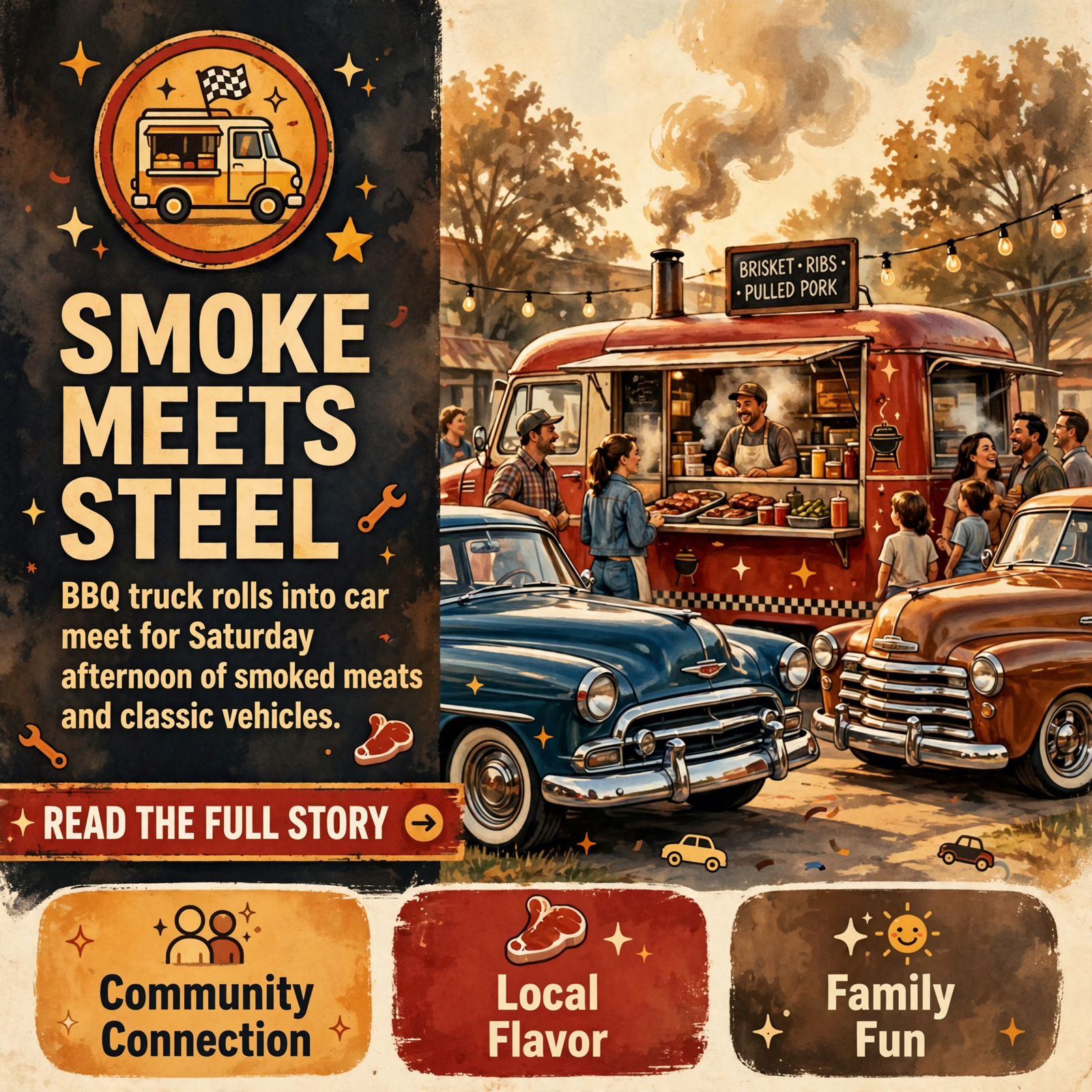 Featured image for "🍖 Morgan Brothers BBQ Food Truck Rolls Into 2nd Annual Dylan & Thomas Car Meet"