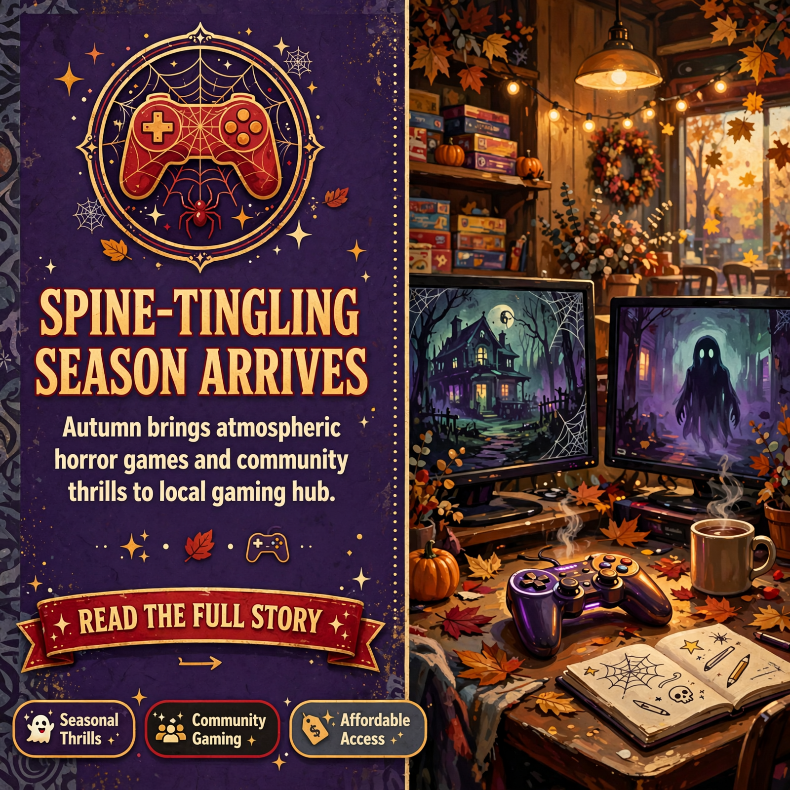 Featured image for "🎮 Horror Games Season Arrives at The Game Shack in Dunlap"