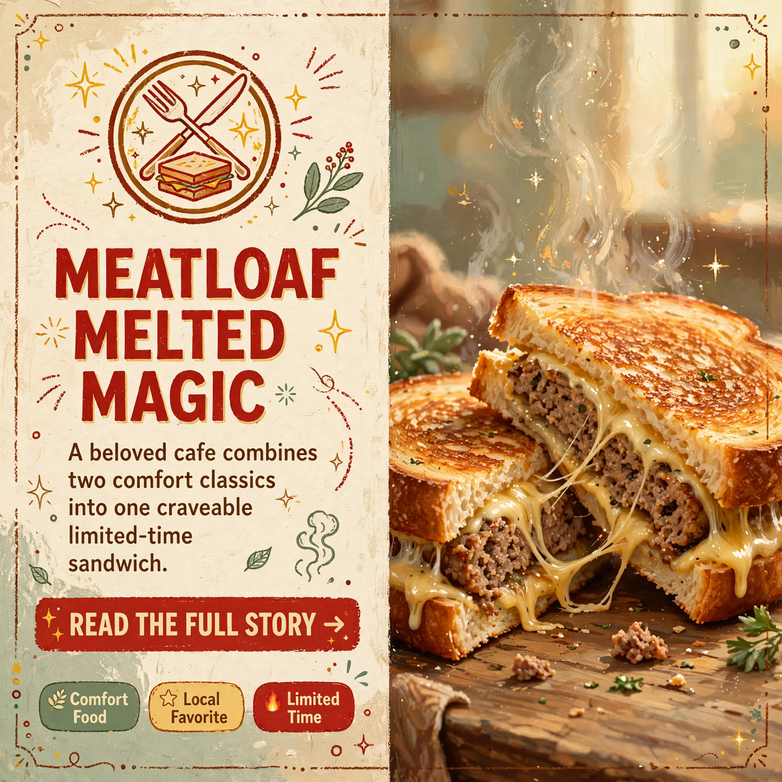 Featured image for "🥪 Meatloaf Grilled Cheese Special at Creekside Cafe in Pikeville"
