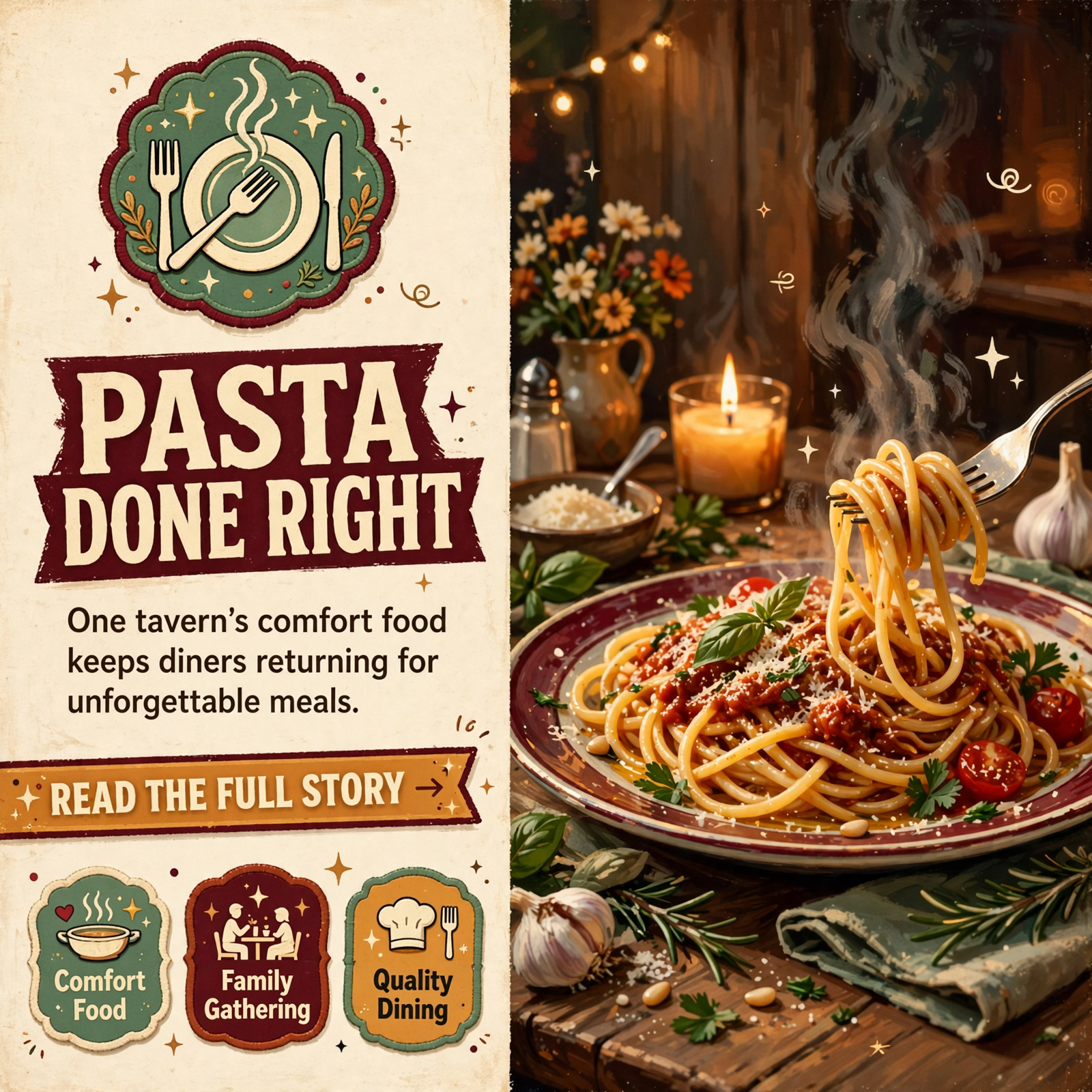 Featured image for "🍝 Pasta Done Right at Brothers Tavern in Sparta"