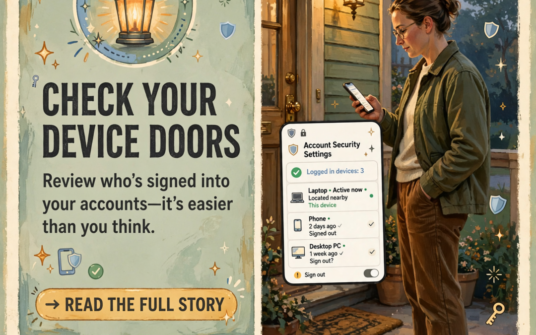 📱 Review Login Alerts and Signed-In Devices on Google, Apple and Microsoft: A Calm Cyber Month Porch Tip