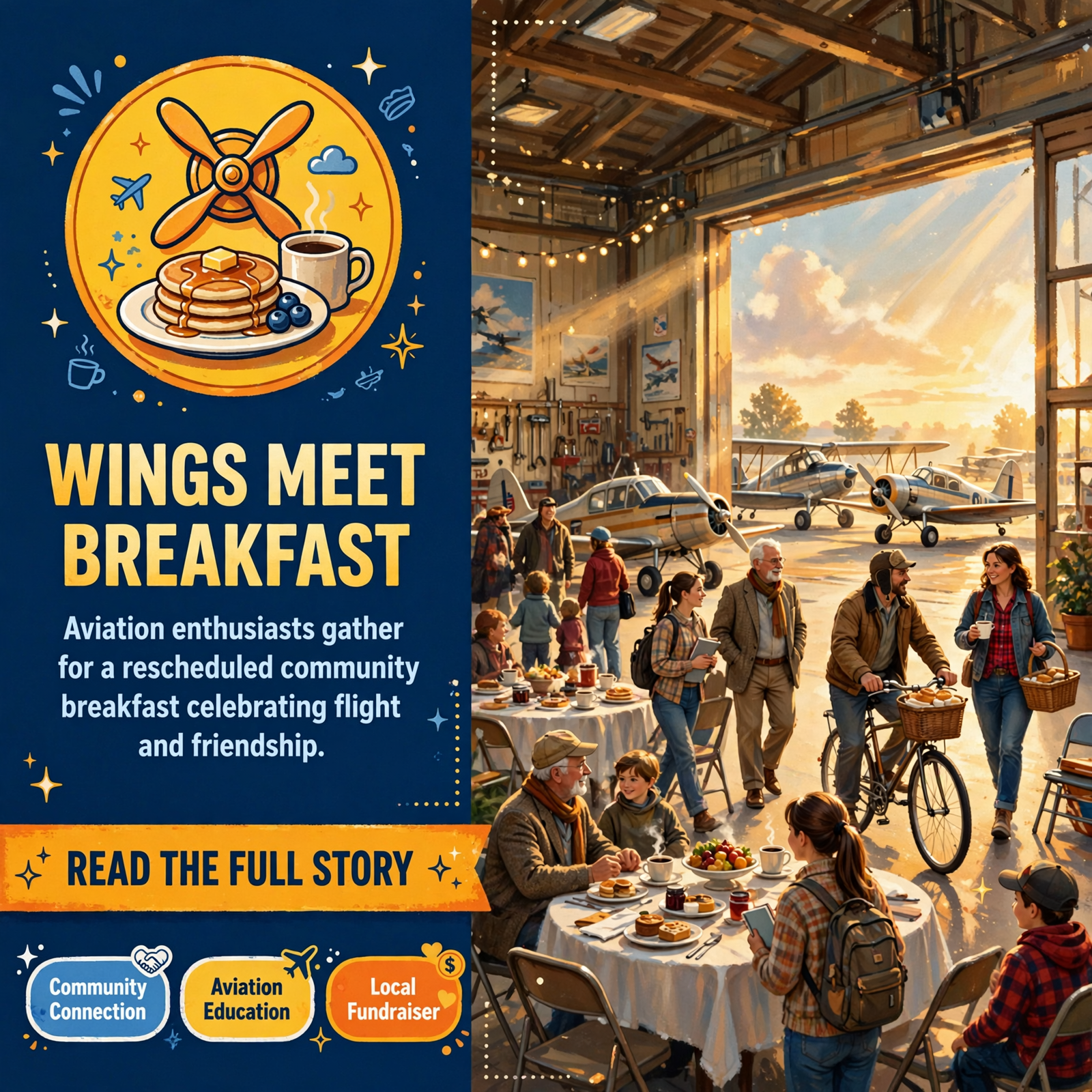 Featured image for "✈️ EAA Chapter 1700 Breakfast Fundraiser Rescheduled to October 31 in McMinnville"