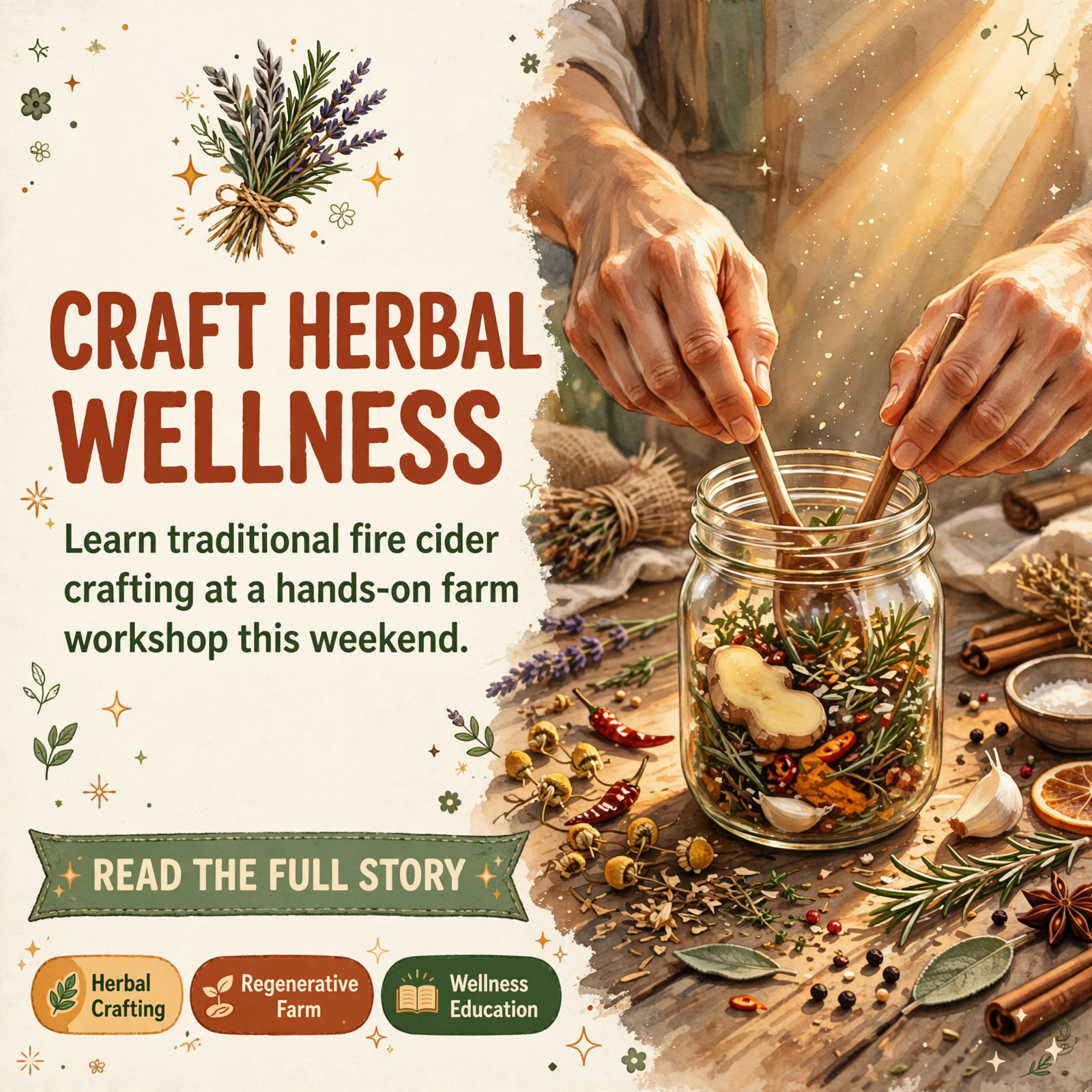 Featured image for "🌿 Fire Cider Workshop Brings Herbal Crafting to McMinnville This Saturday"