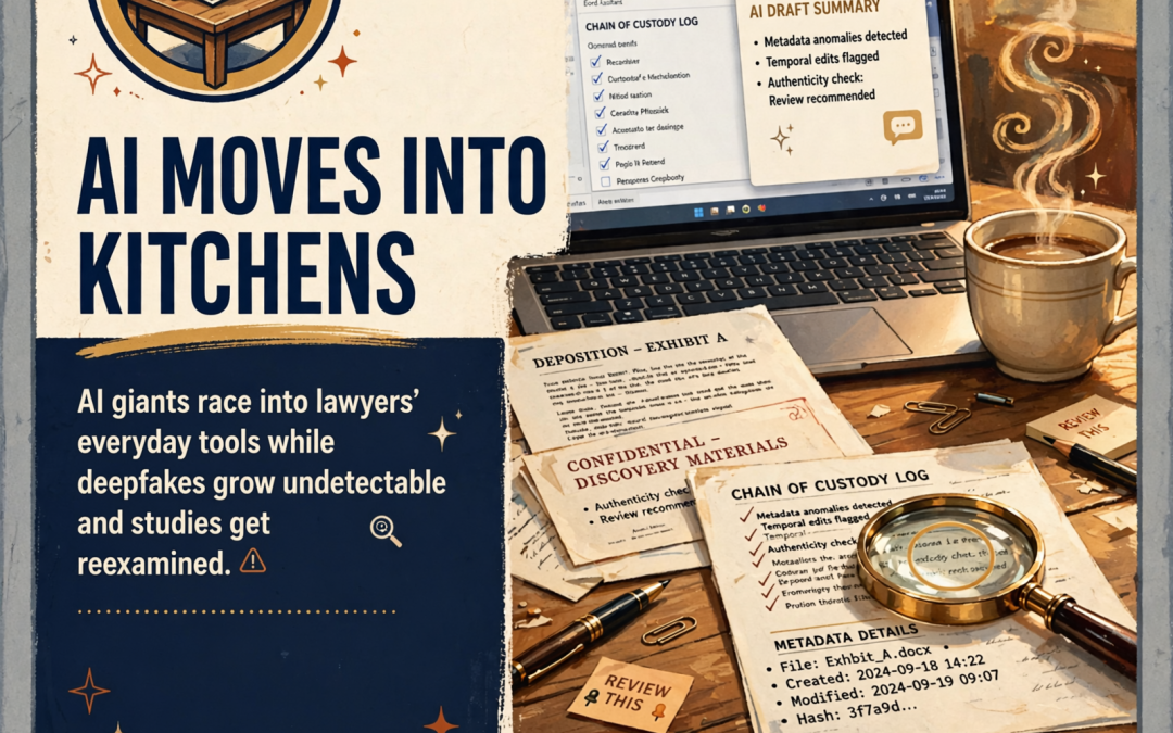 📬 AI Moves Into Word: Microsoft’s Copilot for Legal, a Deepfake Warning for the Courts, and a Second Look at the Big AI Review Study