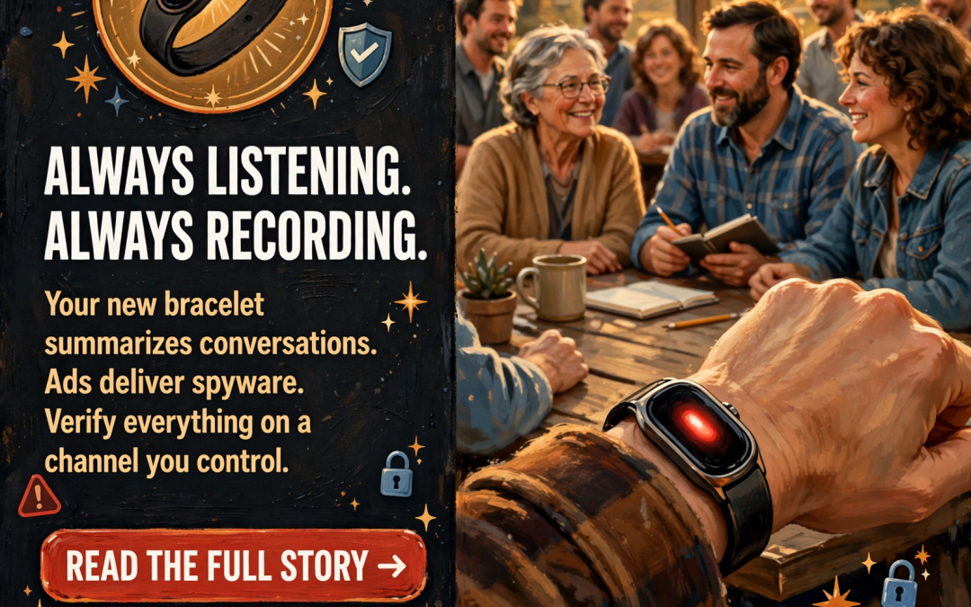 🎧 Always-Listening Bracelets and Spyware in the Ads
