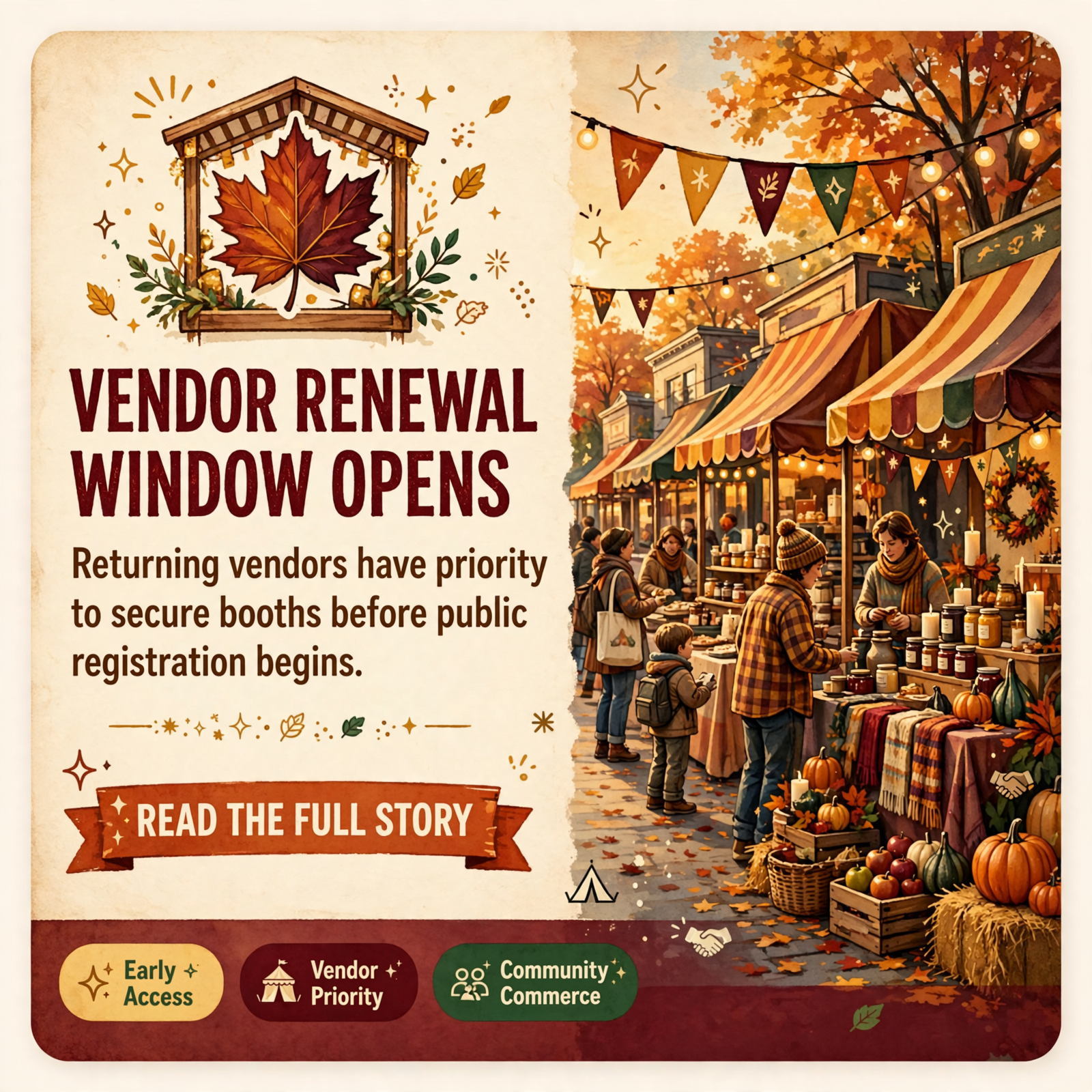 Featured image for "🍂 Autumn Street Fair 2027 Booth Renewal Opens in McMinnville"