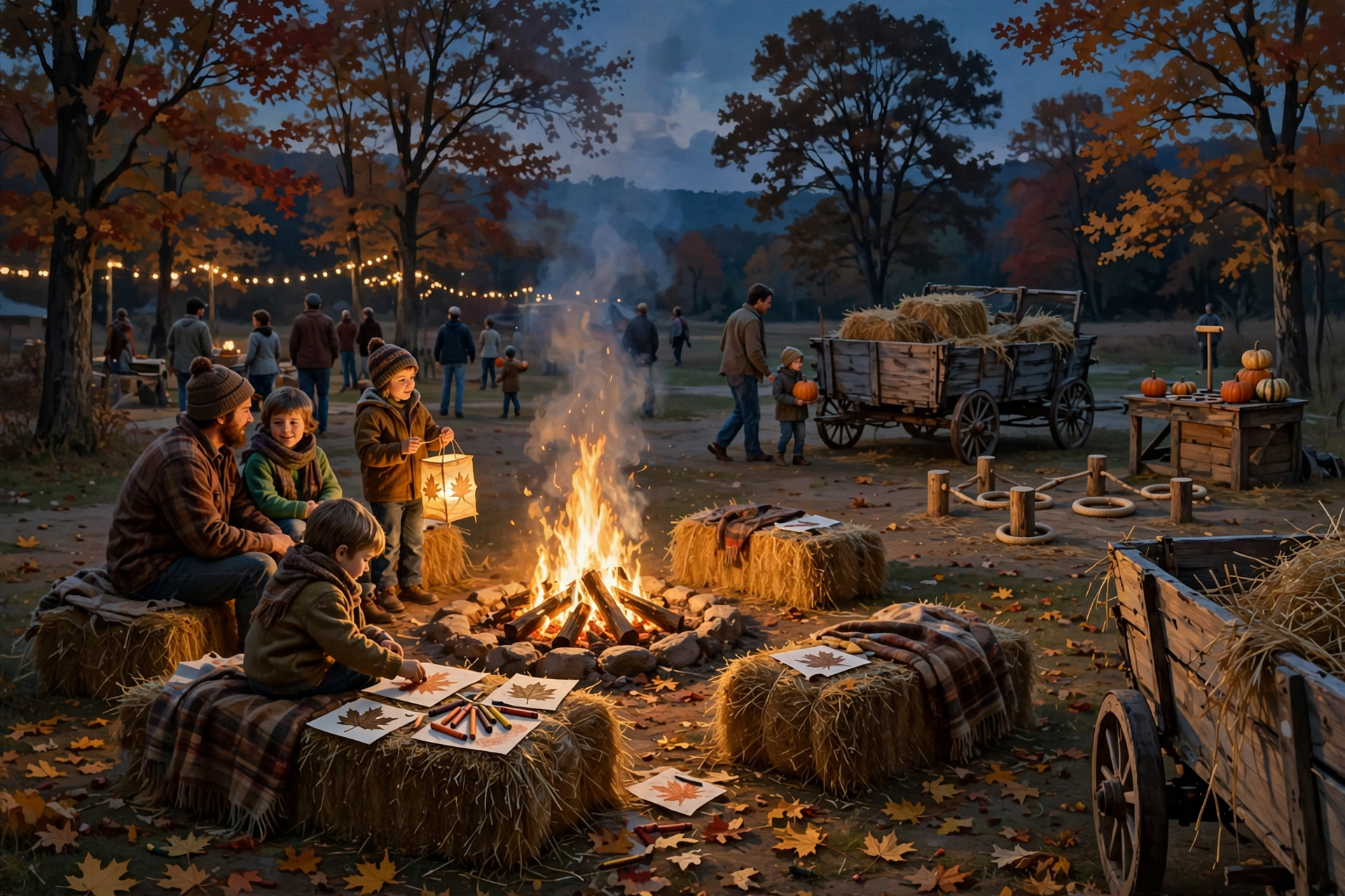 Illustration for 🎃 Weekend Outdoor Hangs: Spooktacular Detour, Leaf Rubbings, Lantern or Homecoming