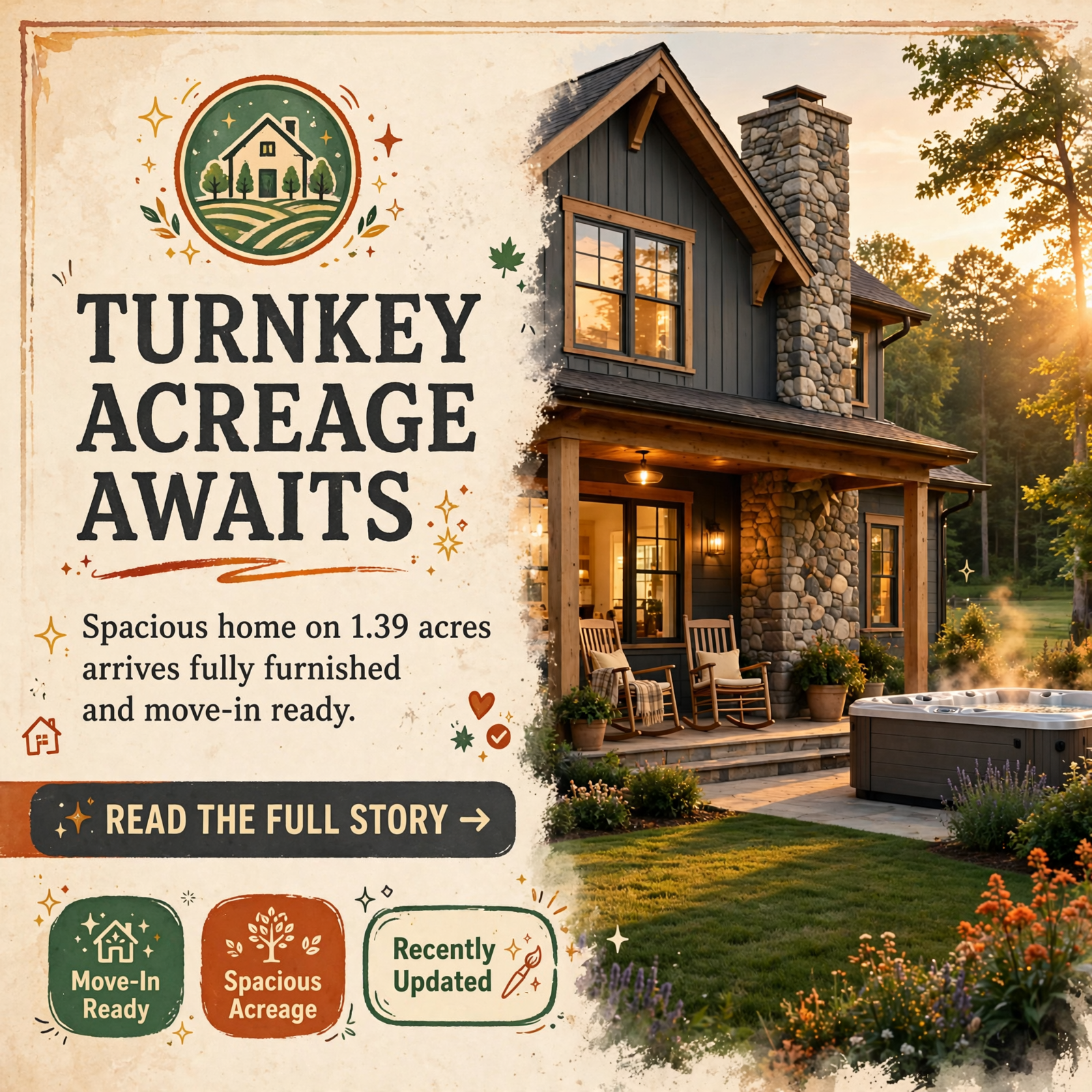 π‘ Move-In-Ready Home on 1.39 Acres Listed in Ringgold β Featured Image Featured image for "π‘ Move-In-Ready Home on 1.39 Acres Listed in Ringgold"