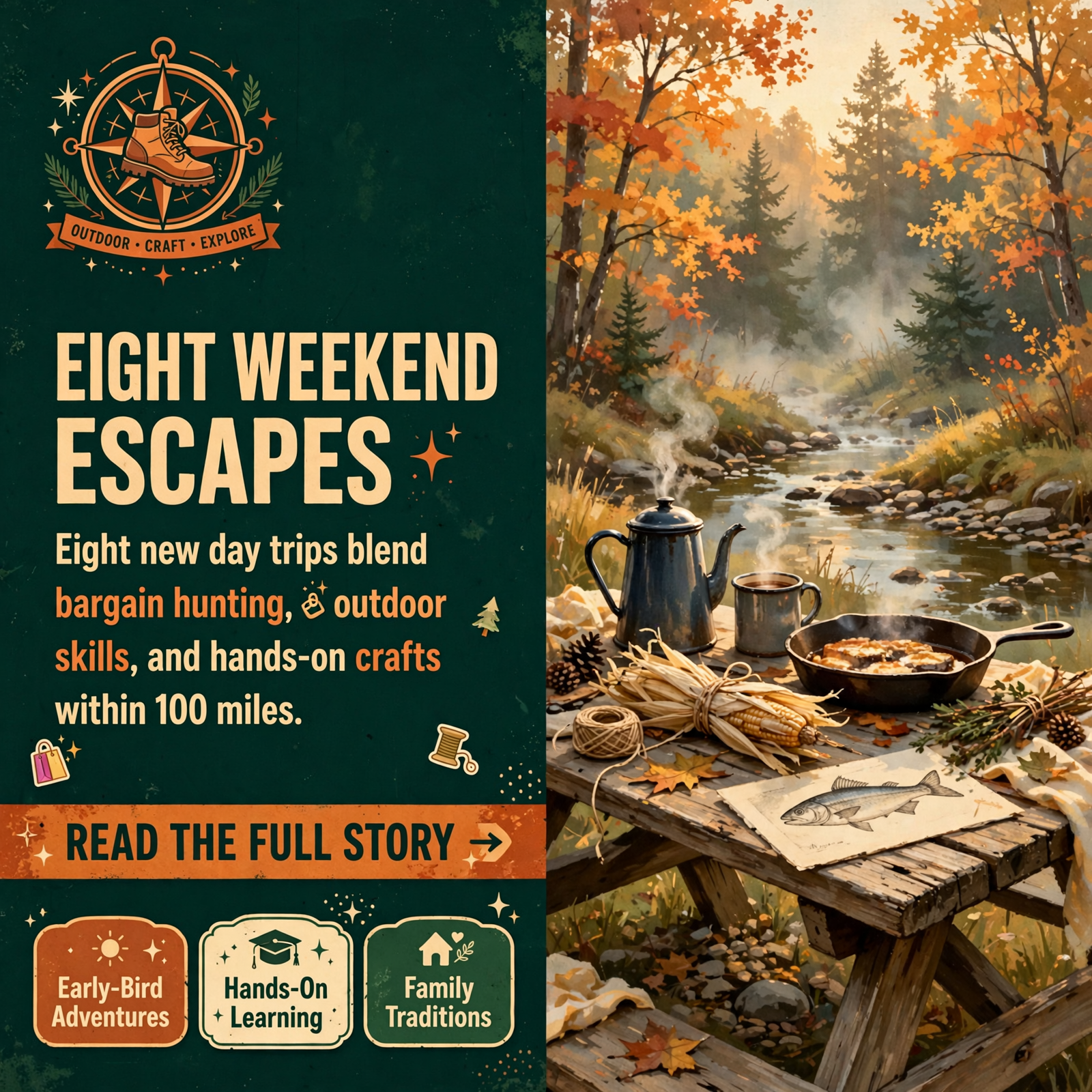 Featured image for "🧭 Hundred-Mile Happenings: A Before-Daylight Trade Day in Collinsville, Coffee With a Ranger Over Laurel Gulf and Japanese Fish Printing…