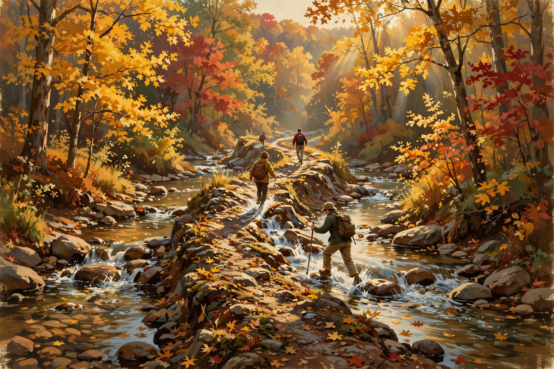 Illustration for 🍁 Wade 18 Creek Crossings to Window Cliffs for Fall Color