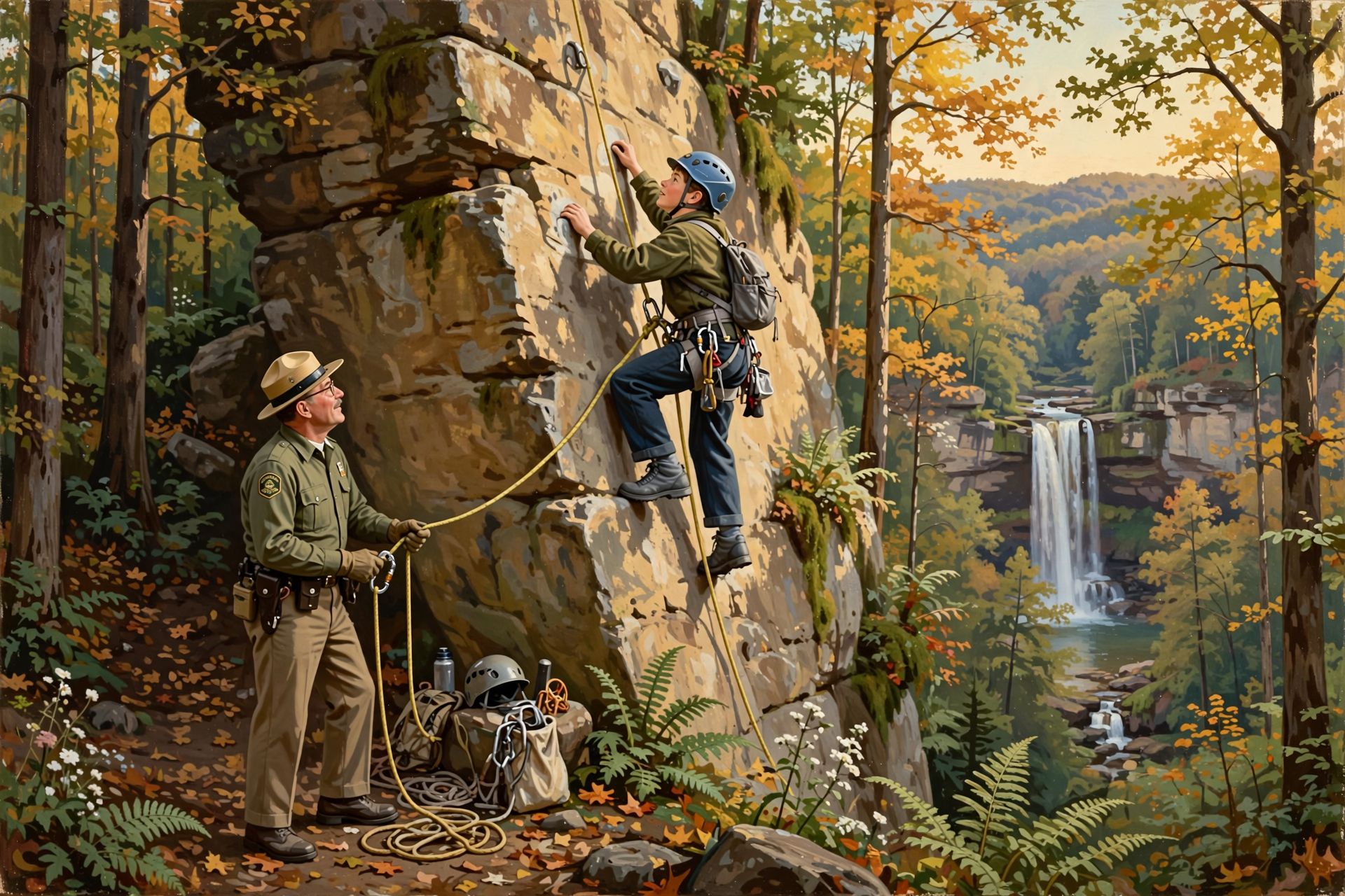 Illustration for 🧗 Try Rock Climbing for the First Time at Foster Falls