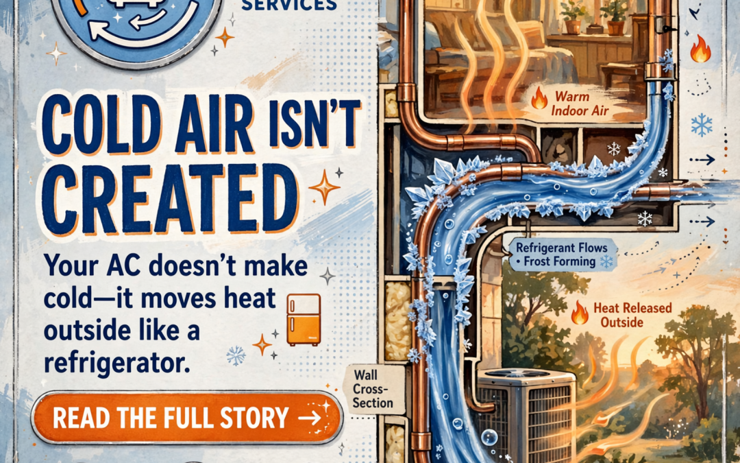 ❄️ How Your Air Conditioner Works Like a Refrigerator for Your Home