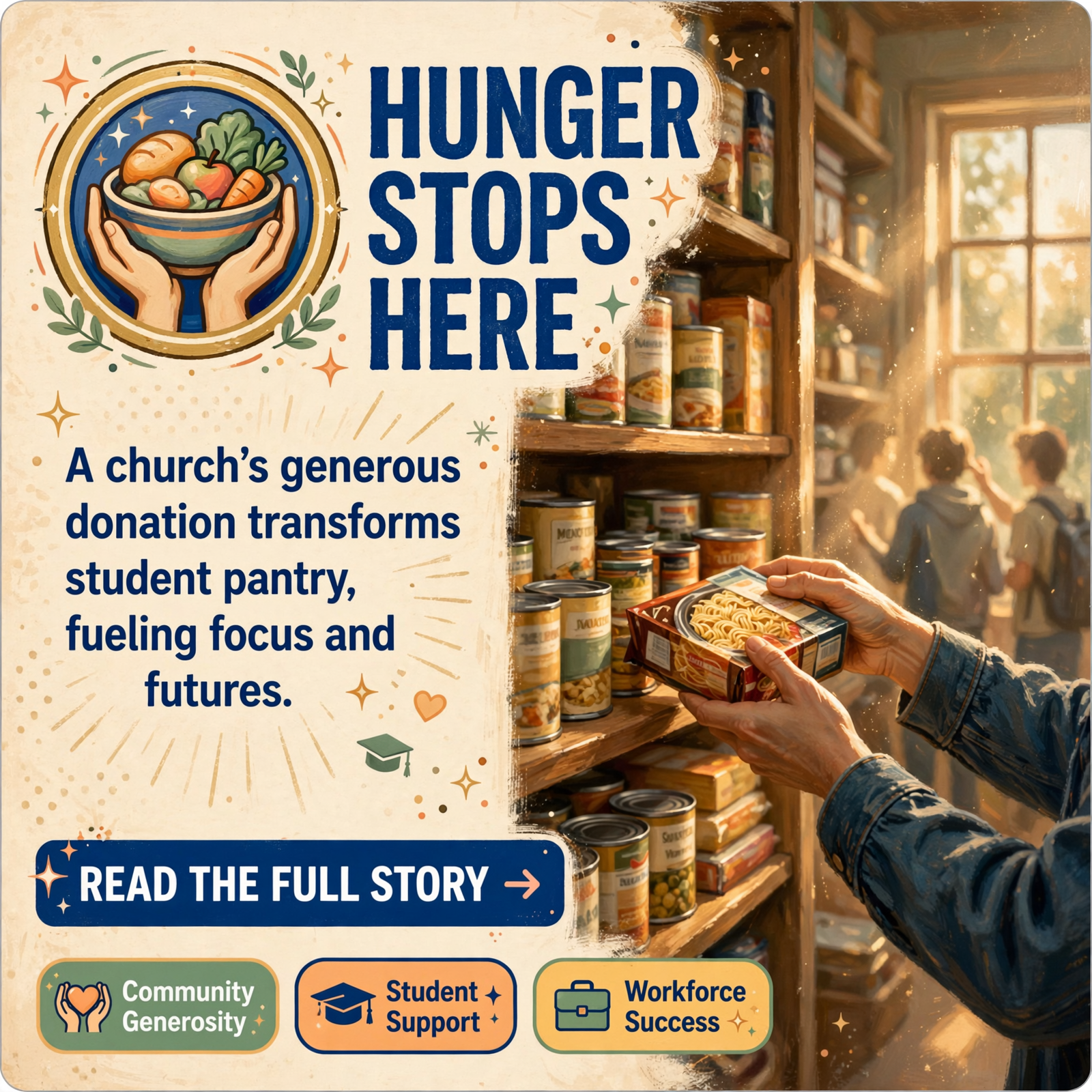 Featured image for "🍜 Revolution Church Donates Food to TCAT Upper Cumberland Student Pantry in Pikeville"