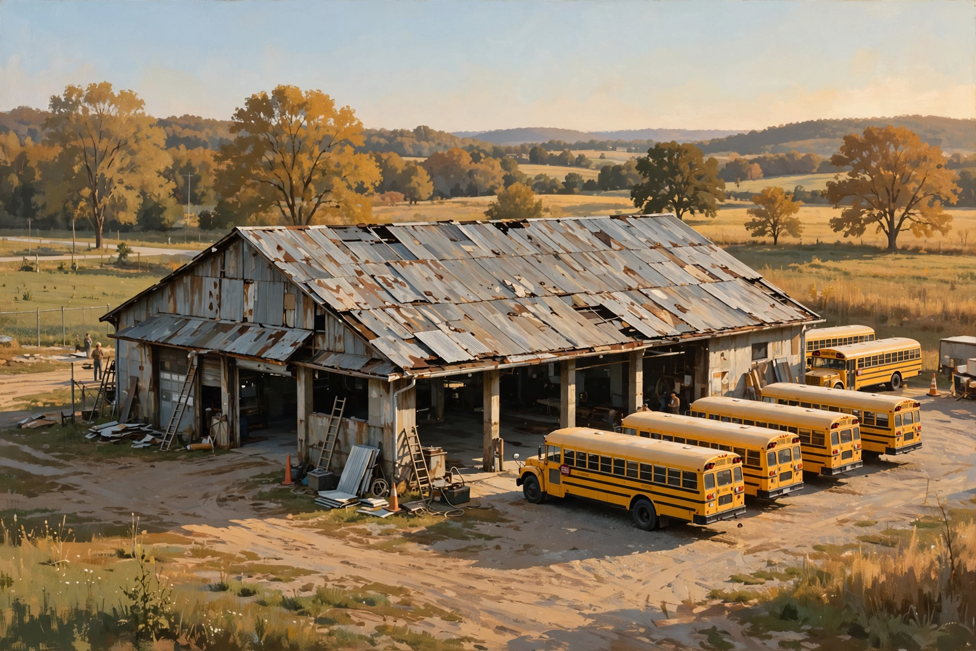 Illustration for 🚌 Still Open: Bus Garage Roof Bids Due Oct. 26
