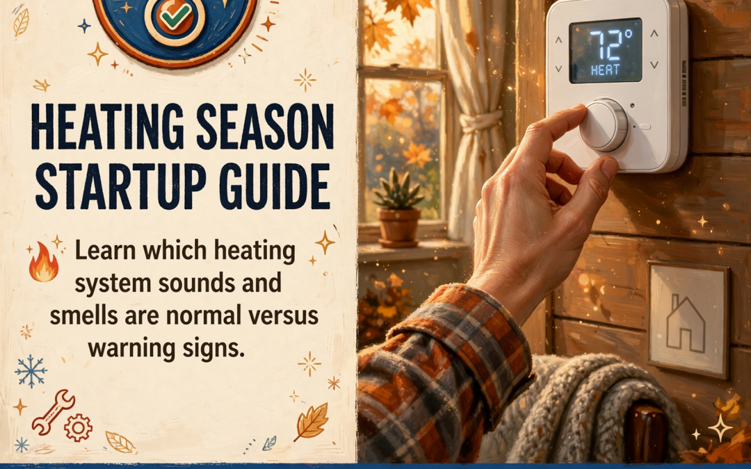 🔥 Heating Season Checklist: What’s Normal When You Turn On Your Heat