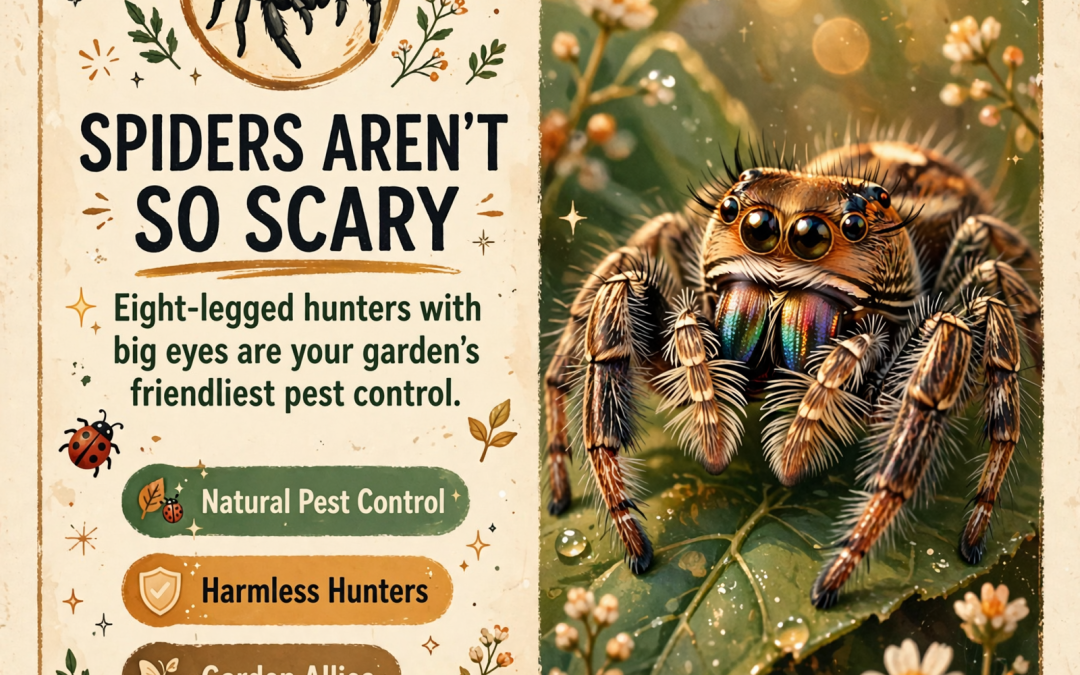 🕷️ Jumping Spiders: Misunderstood Neighbors in Tennessee Yards and Gardens