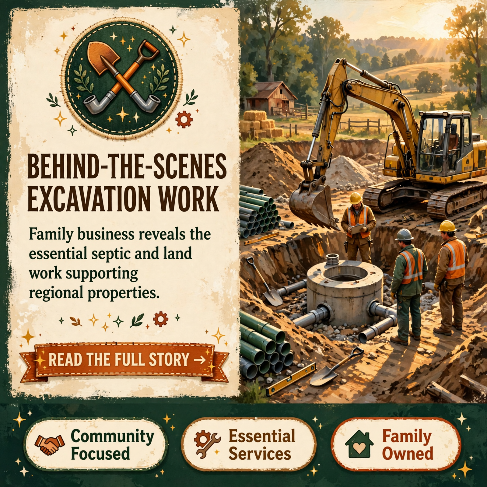 Featured image for "🛠️ K & D Land Management and Excavating Shares Septic Installation Work in Chattanooga Area"