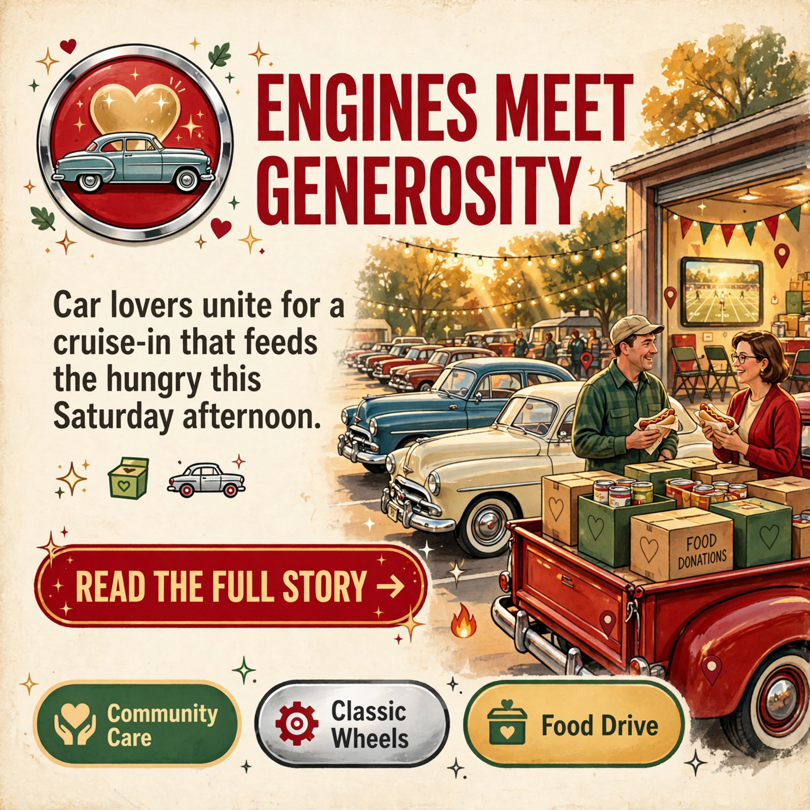Featured image for "🚗 Marion County Cruisers Hosts Food Drive & Cruise-In in Whitwell This Saturday"