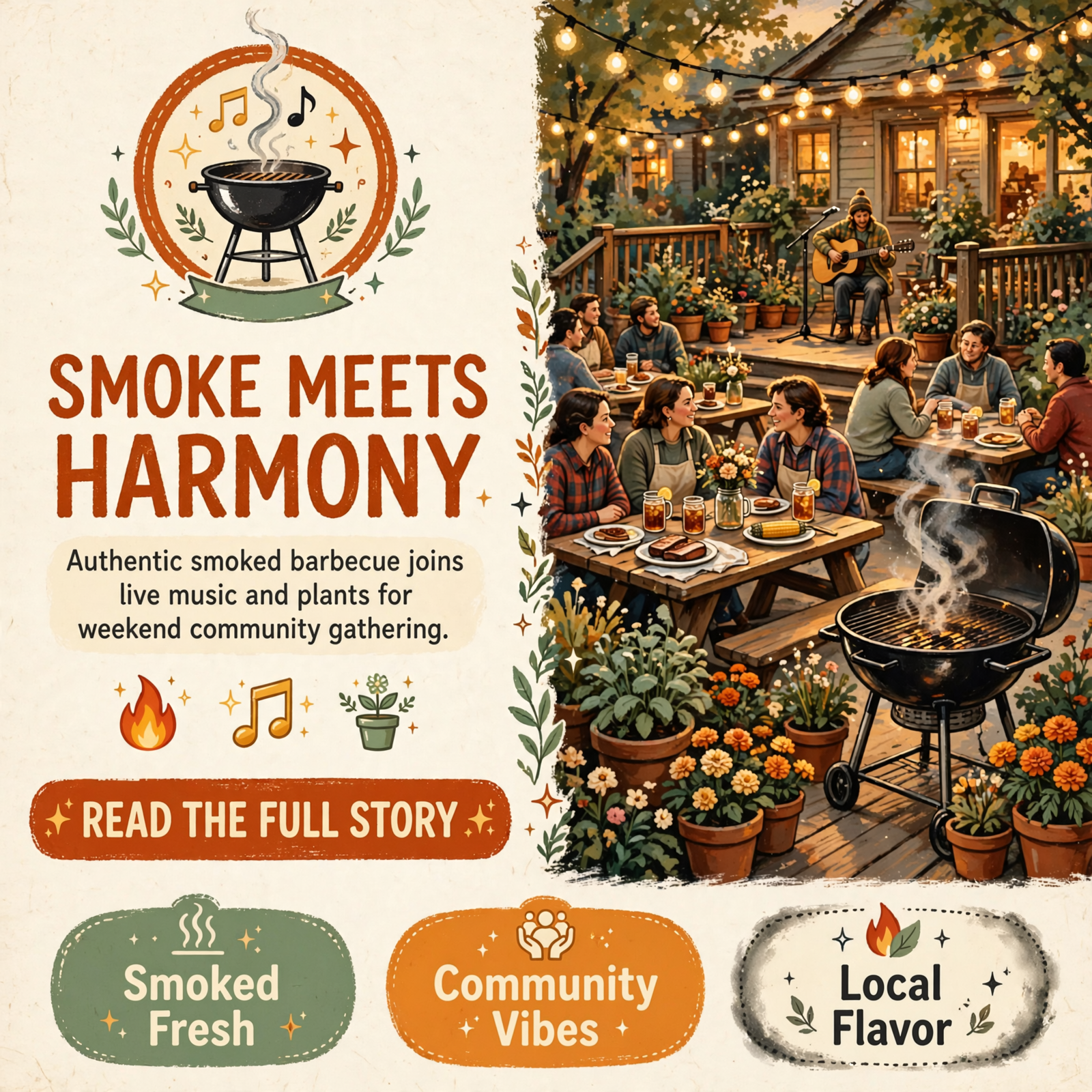 🎵 Coal Fire BBQ Brings Smoked Barbecue to The Barn Nursery Deck This Sunday — Featured Image Featured image for "🎵 Coal Fire BBQ Brings Smoked Barbecue to The Barn Nursery Deck This Sunday"