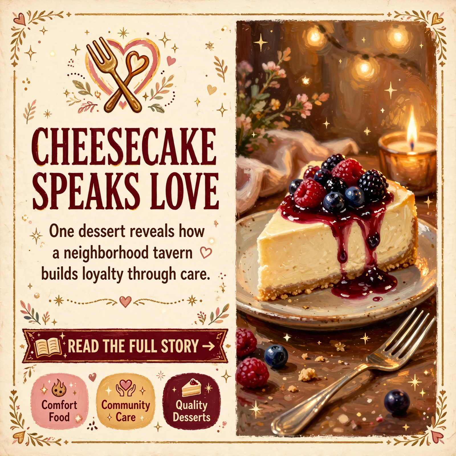 ❤️ Cheesecake as Love Language at Brothers Tavern in Sparta — Featured Image Featured image for "❤️ Cheesecake as Love Language at Brothers Tavern in Sparta"