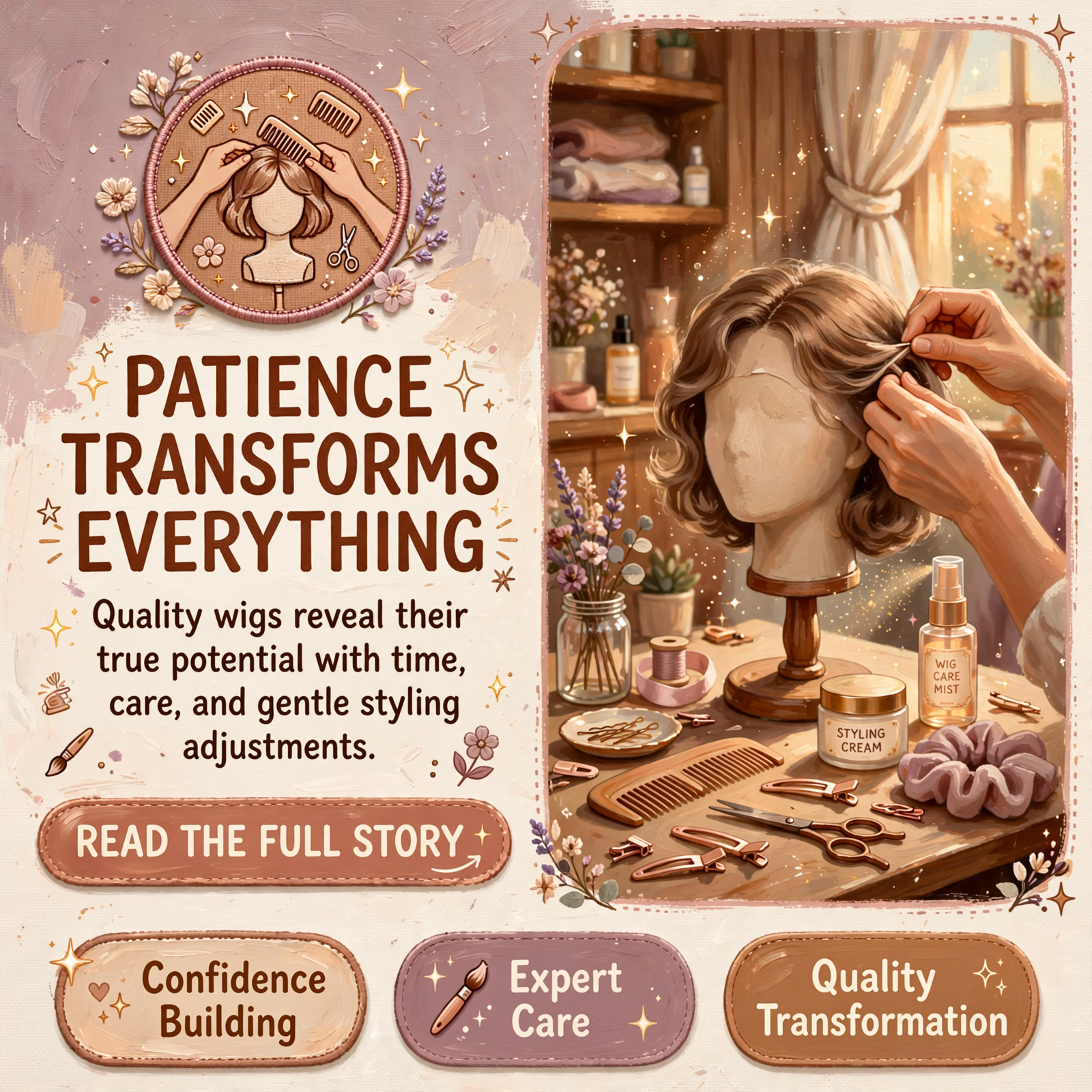 ✨ Wig Transformation Tips: Patience and Care Make All the Difference — Featured Image Featured image for "✨ Wig Transformation Tips: Patience and Care Make All the Difference"