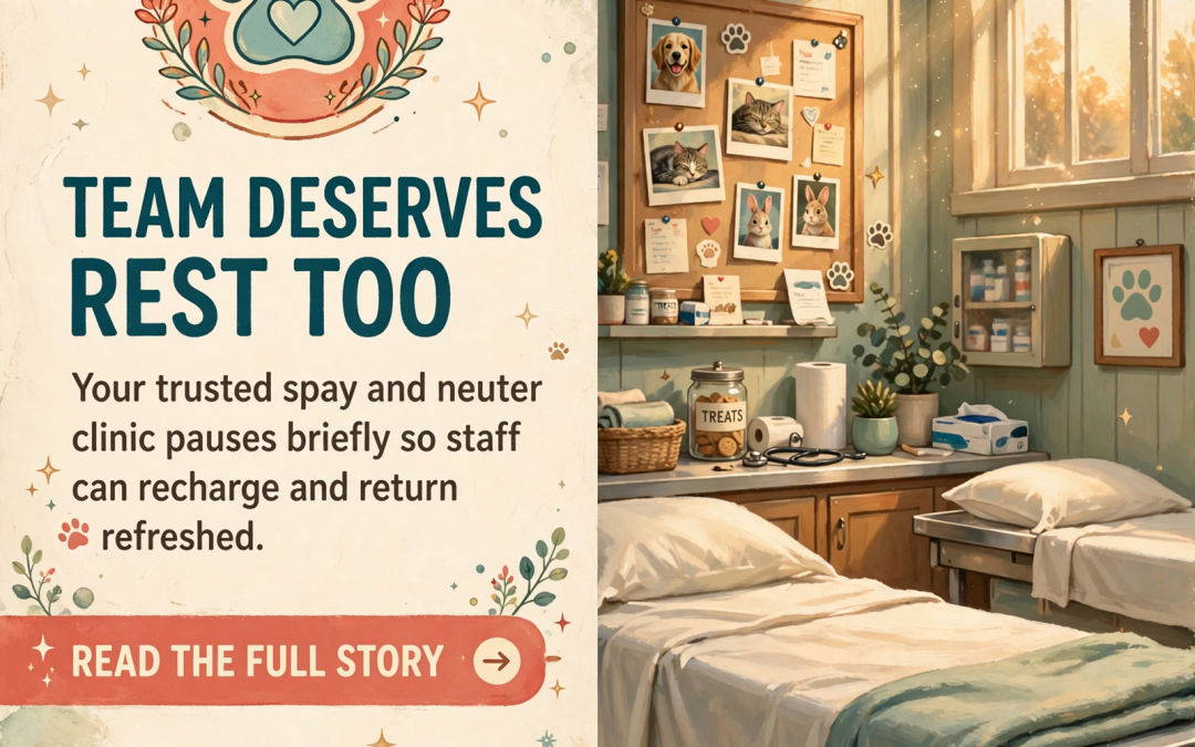 🐾 Sequatchie Valley Low Cost Spay & Neuter Closes for Staff Vacation