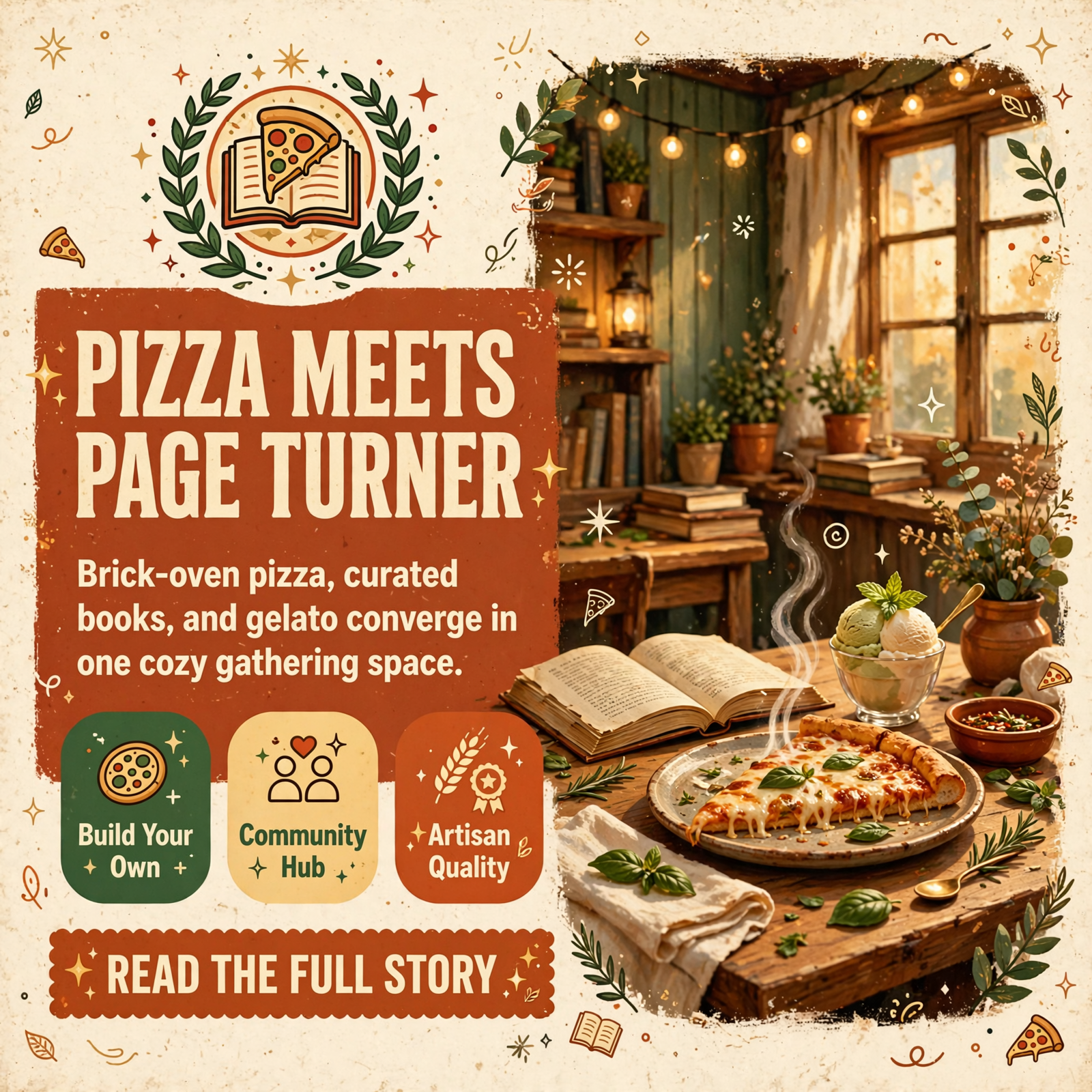Featured image for "🍕 Build Your Own Pizza at 1st Avenue Pizza, Books, and Treats in Dayton"