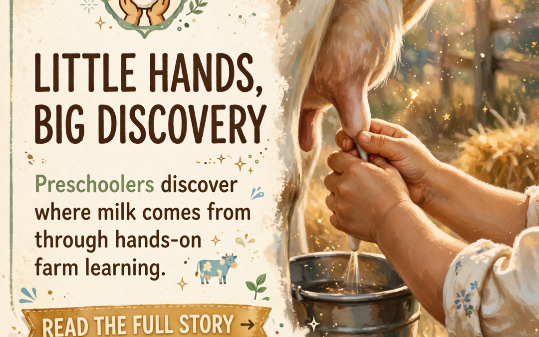 🐄 Preschoolers Learn Farm Life Through Hands-On Milking Activity