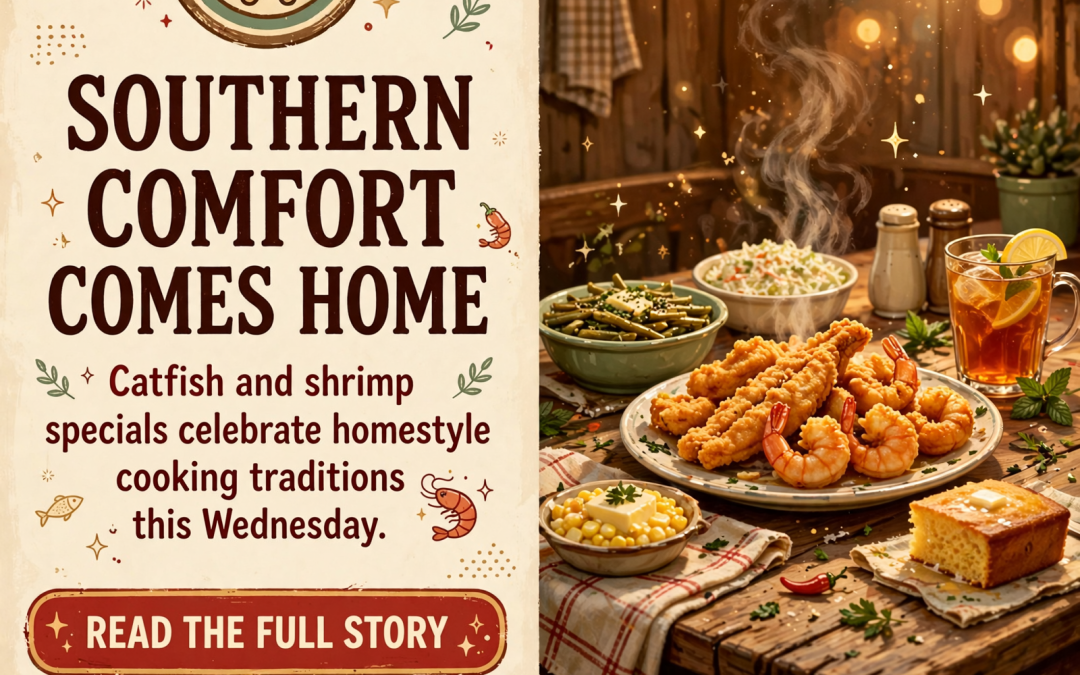 🍽️ Catfish & Shrimp Day Specials at The Chef’s Restaurant in Whitwell