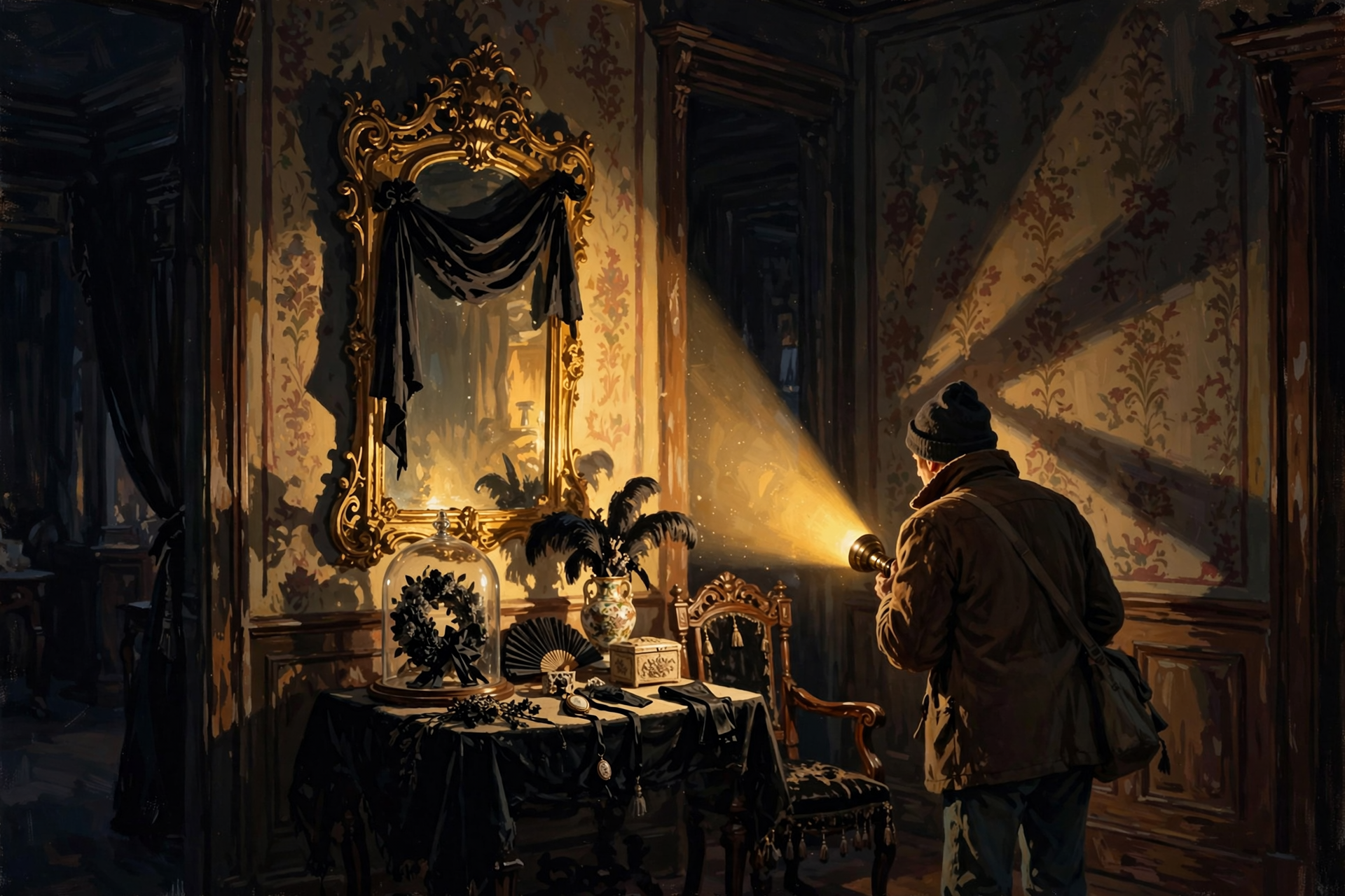 Illustration for 🔦 Tour a Victorian Mansion After Dark, Flashlight in Hand, at Oaklands