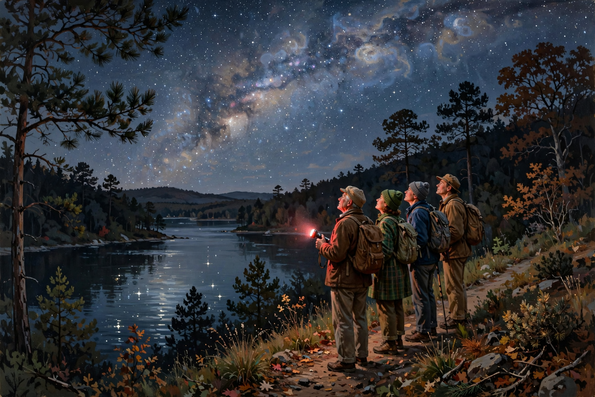 Illustration for ✨ Hike Under a Moonless Sky and Hear the Stories in the Stars at Harrison Bay