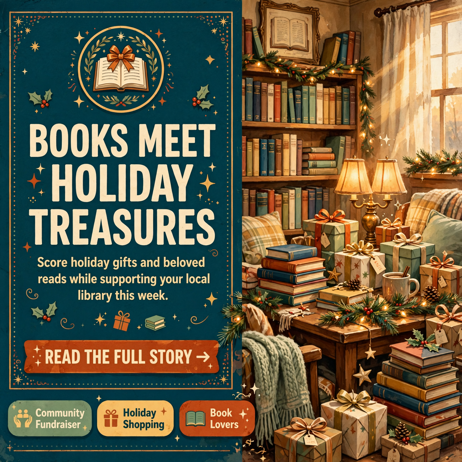 Featured image for "📚 Whale of a Book Sale & Silent Auction Comes to Dunlap - Early Christmas Shopping Opportunity"