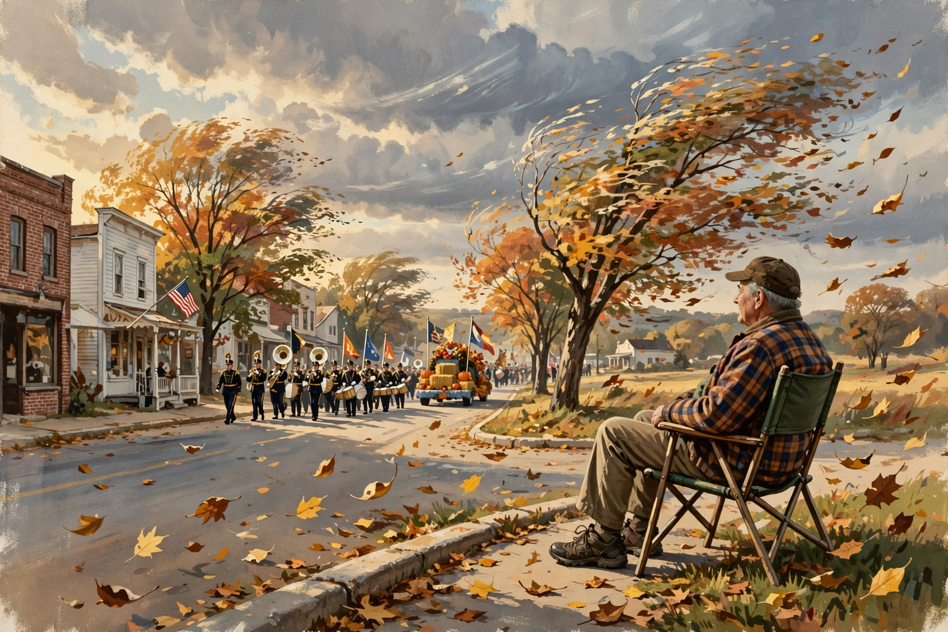 Illustration for 🏈 Parade Morning, Gusty Afternoon: Keep Steady Feet at the Curb