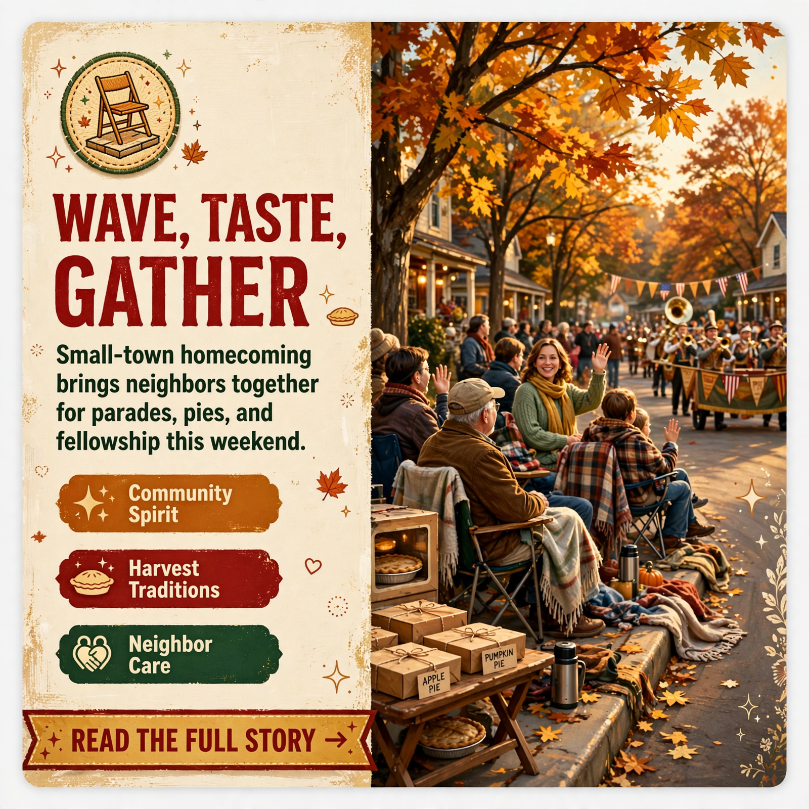 Featured image for "🍂 Wave From the Curb, Taste a Mountain Pie, and Save a Seat for Sunday"