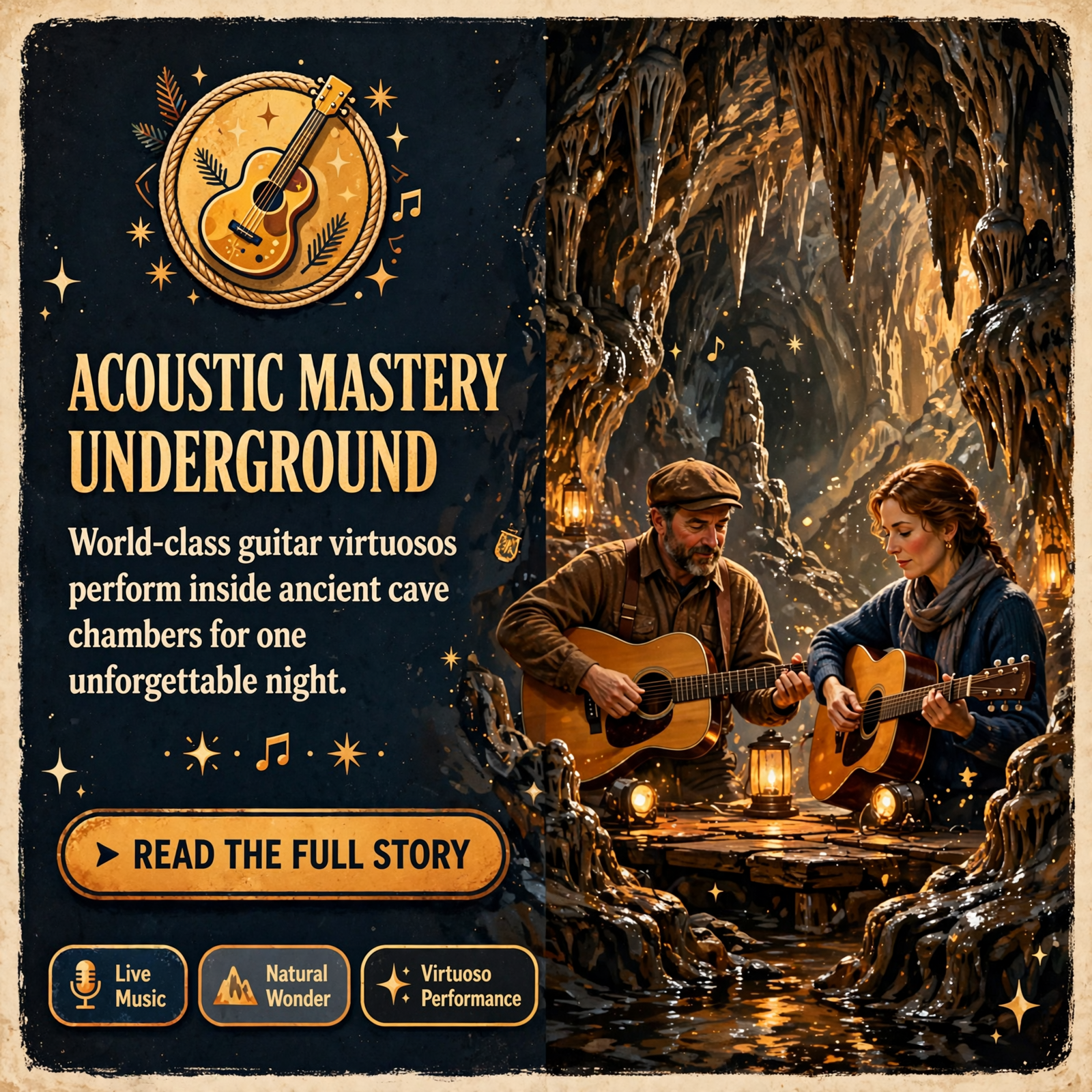 Featured image for "🎸 Rodrigo y Gabriela Bring Acoustic Mastery to The Caverns on October 18"