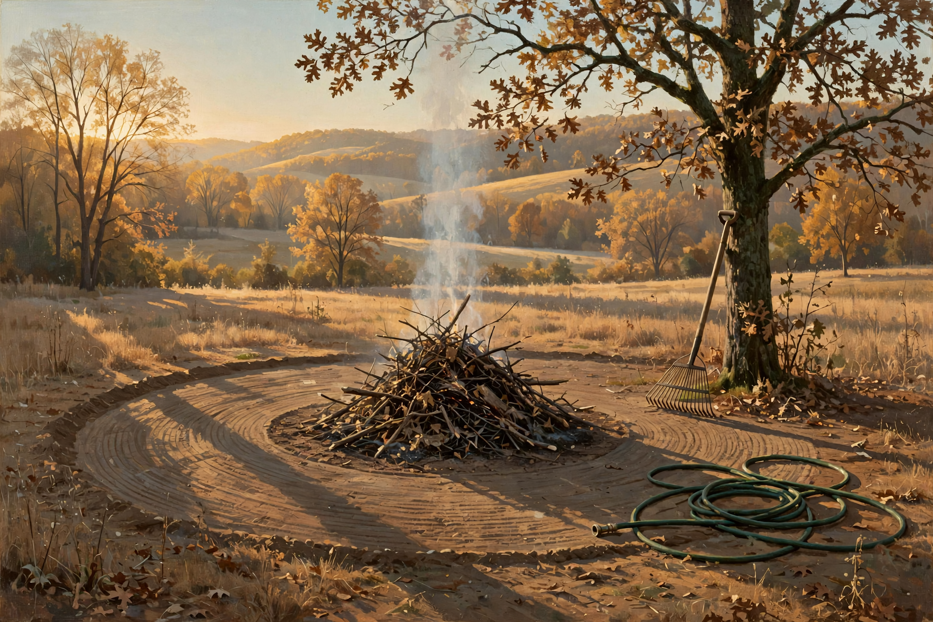 Illustration for 🔥 A Week of Calm Mornings for the Brush Pile