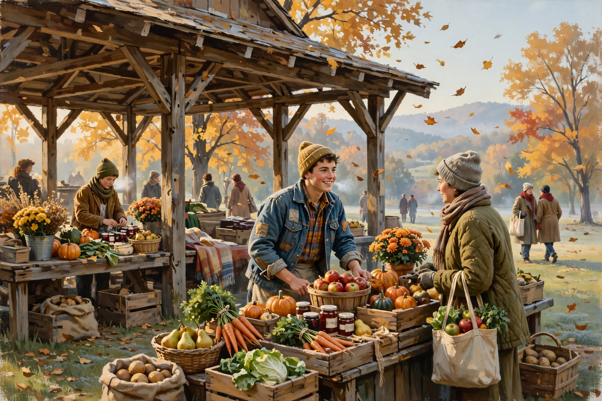 Illustration for 🛒 Saturday Morning Outdoors: Market Layers and Leaf-Peeping Weather