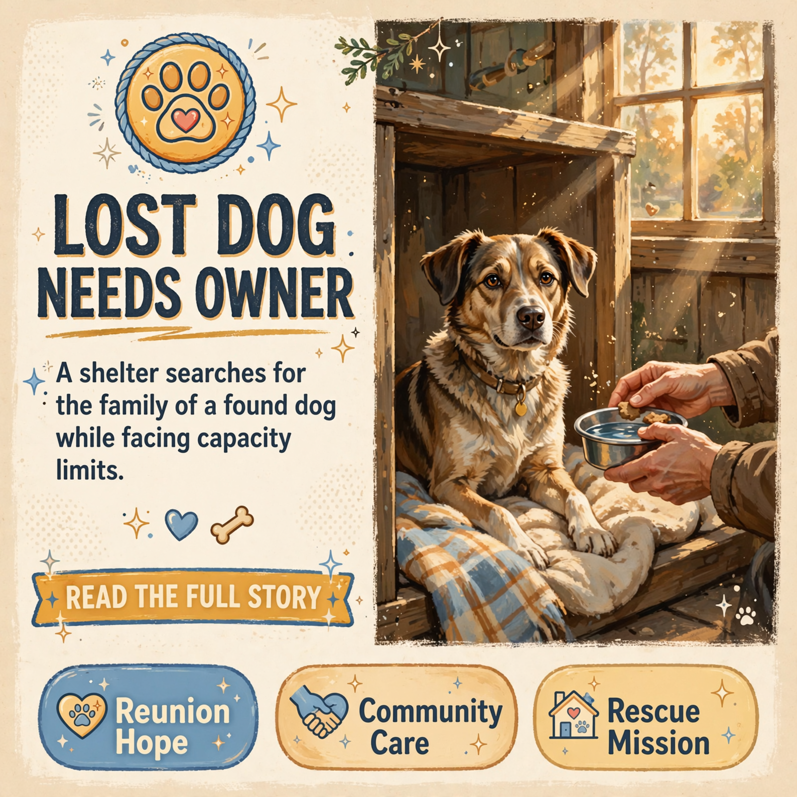 Featured image for "🐕 Found Dog in Coalmont Area - Easy's Dog Shelter Seeks Owner"
