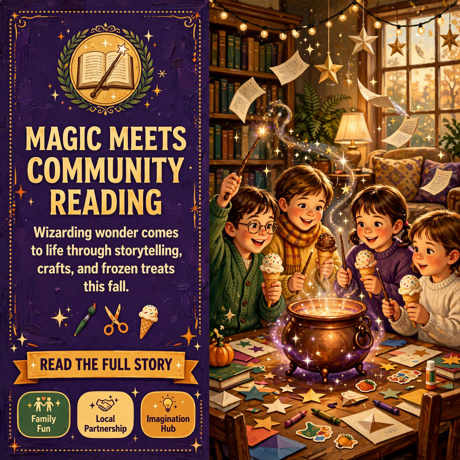 π§ββοΈ Sequatchie County Public Library Hosts Harry Potter-Themed ‘Scoops ‘n Stories’ Family Event β Featured Image Featured image for "π§ββοΈ Sequatchie County Public Library Hosts Harry Potter-Themed 'Scoops 'n Stories' Family Event"