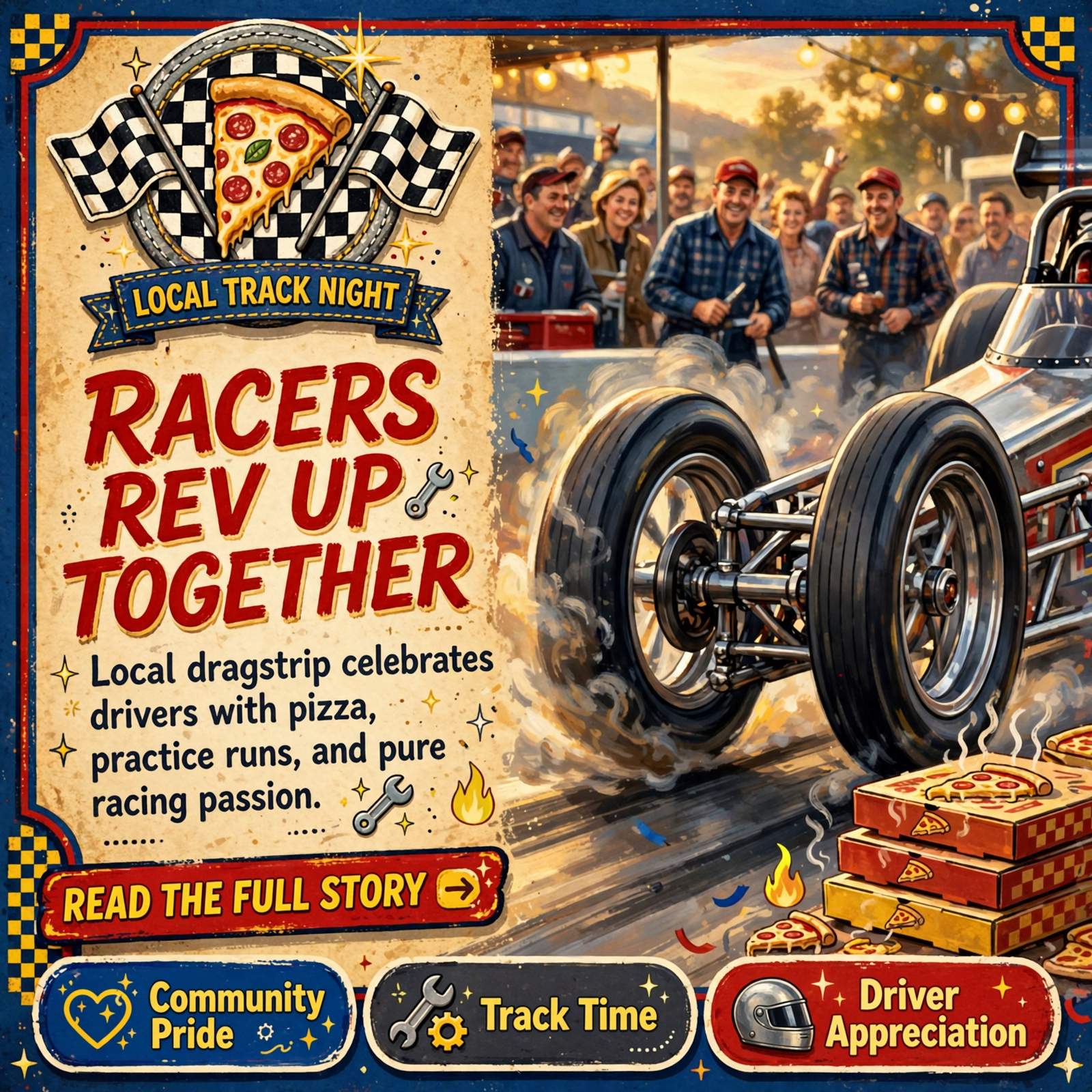 Featured image for "🏁 Racer Appreciation Pizza Party and Practice Tree Race at Brainerd Motorsports Park"