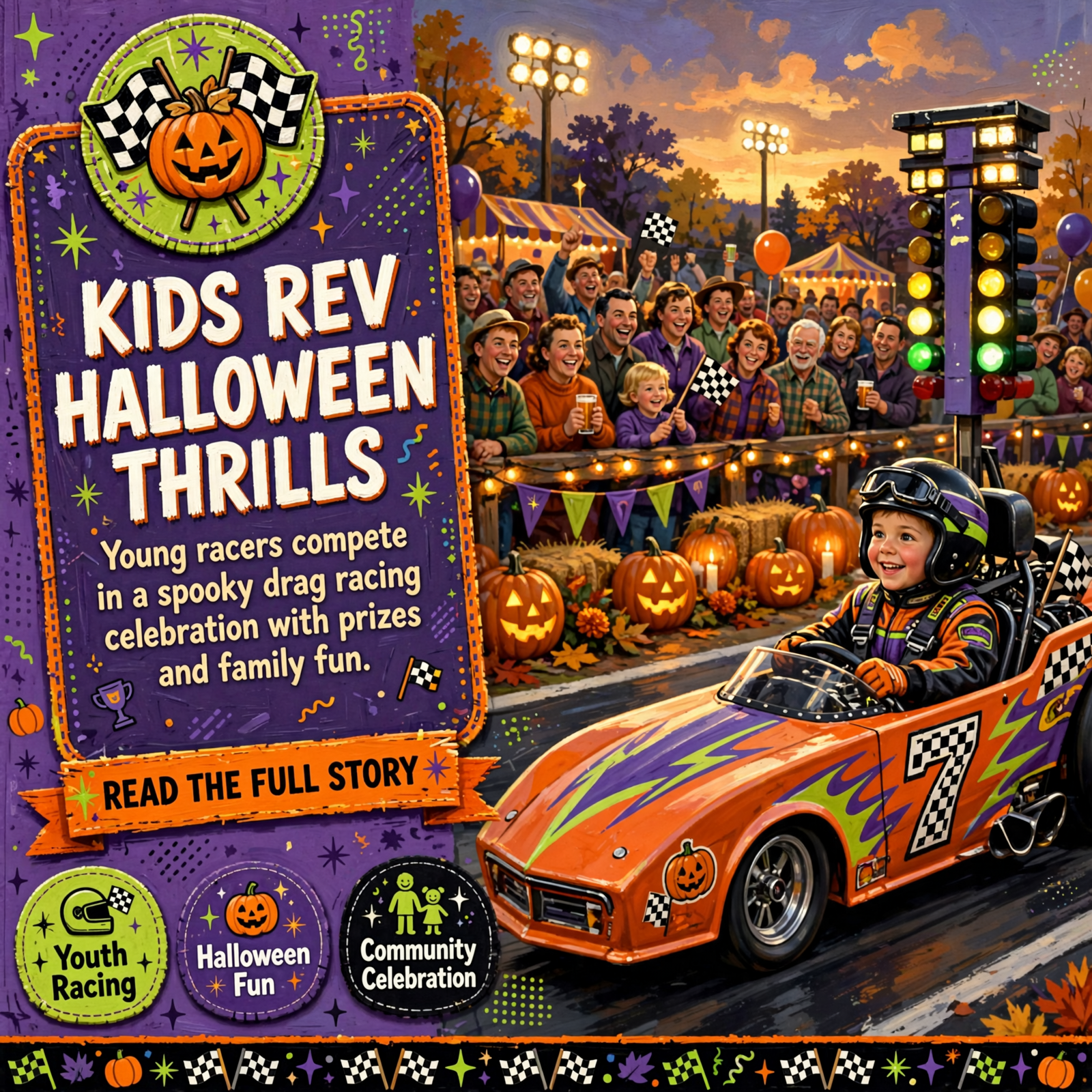 Featured image for "🎃 Mike Bos Racing Halloween Junior Spooktacular Kicks Off at Brainerd Motorsports Park"