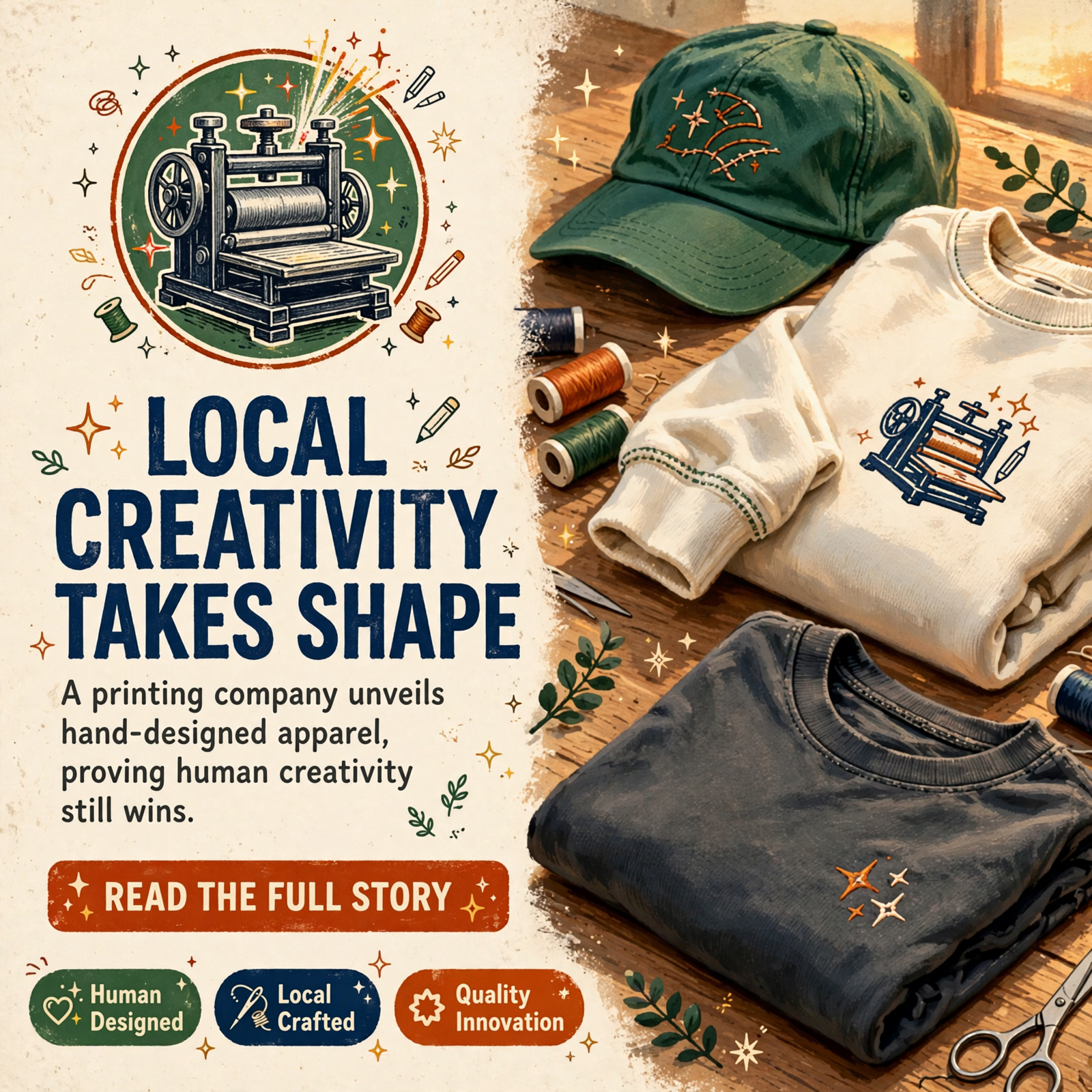 Featured image for "🎨 Brady Printing Company Launches In-House Designed Apparel Line in Sparta"